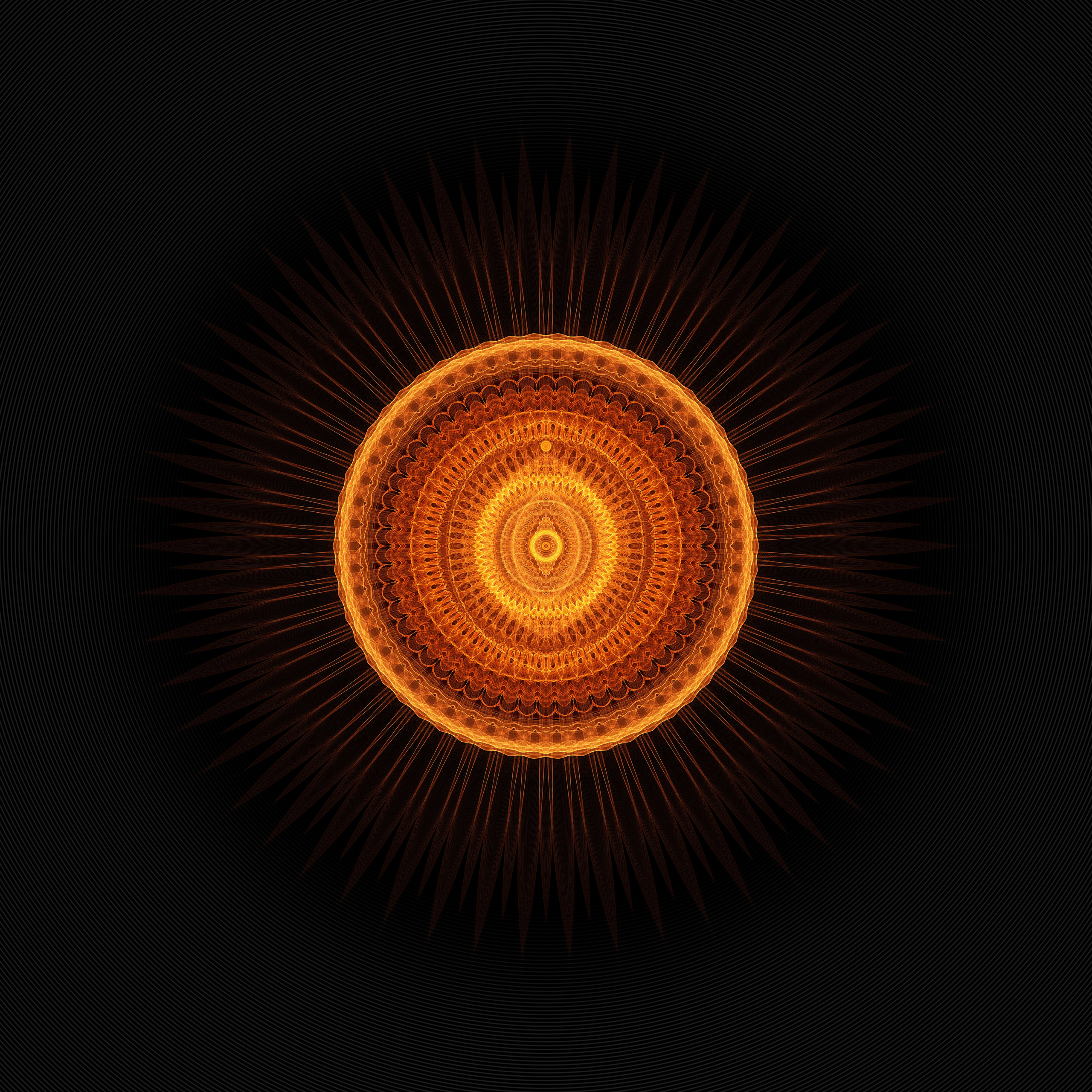 Flame Mandala of a tube TV. Roman Hodirev is an esoteriologist, multidisciplinary artist, photographer and musician. Saint Petersburg, Riga