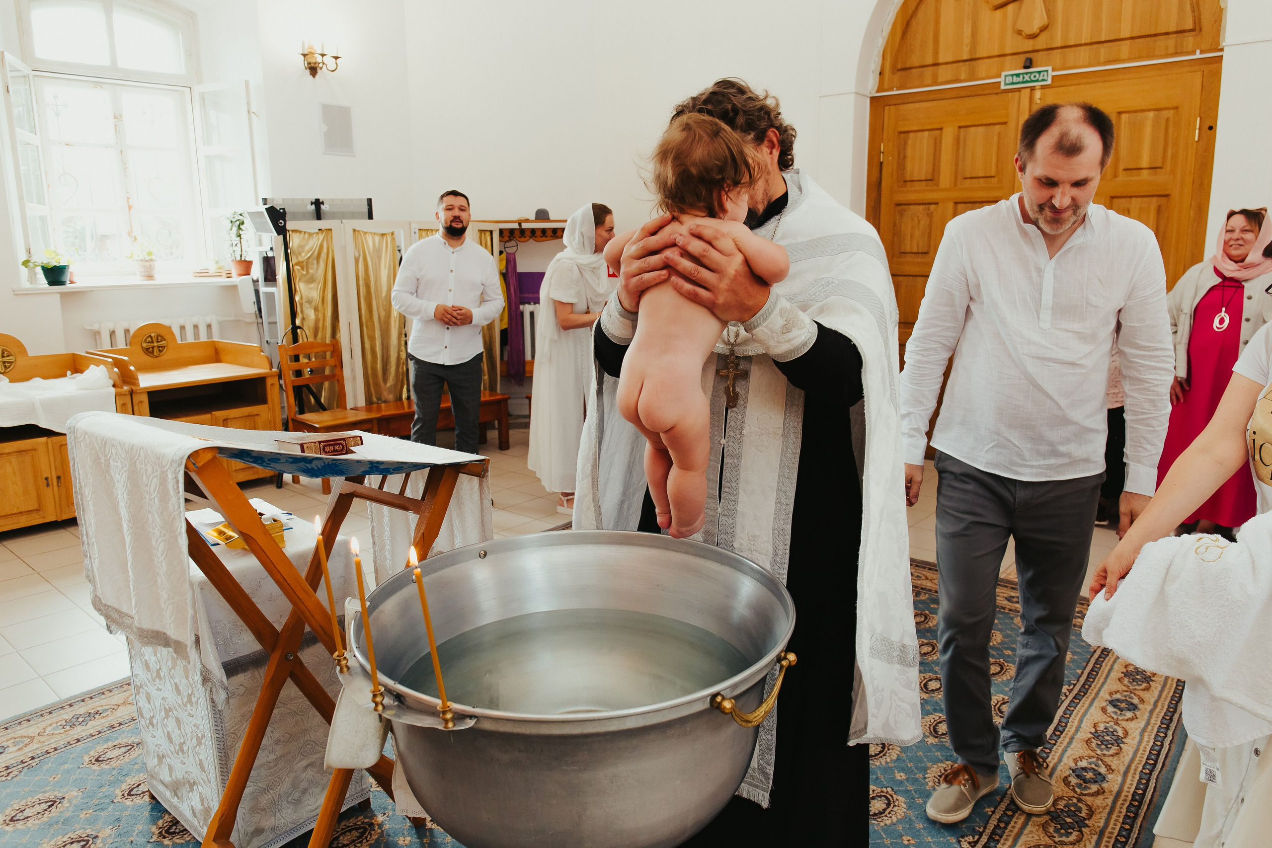 Фотосъемка Крещения ребенка. Фотограф новорожденных и детский в Сергиевом Посаде Кругликова Юлия