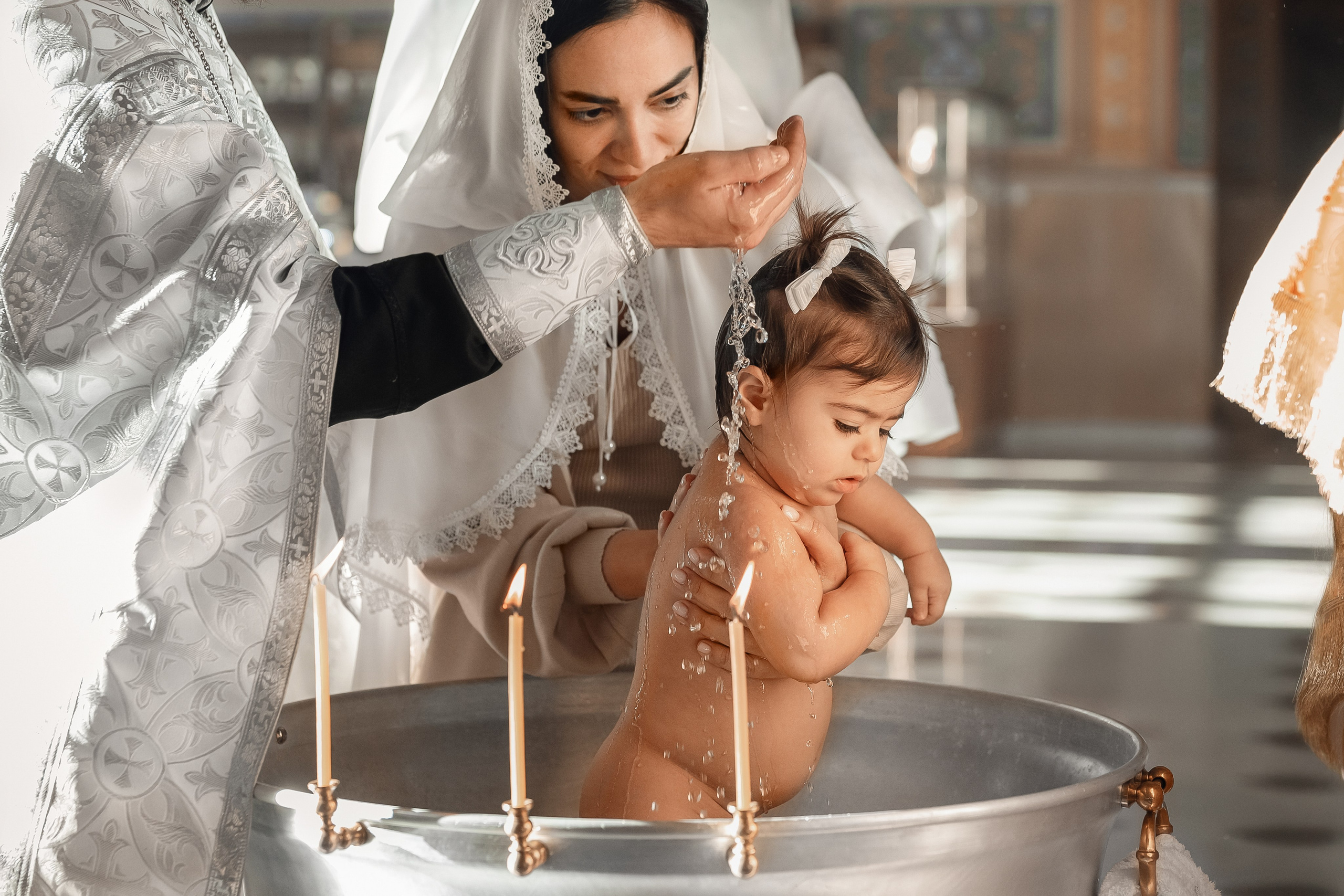 Храм Угрешского. Двойное крещение. Церковный фотограф на Таинство Крещения и Венчания в Оренбурге и Оренбургской области Екатерина Белкина