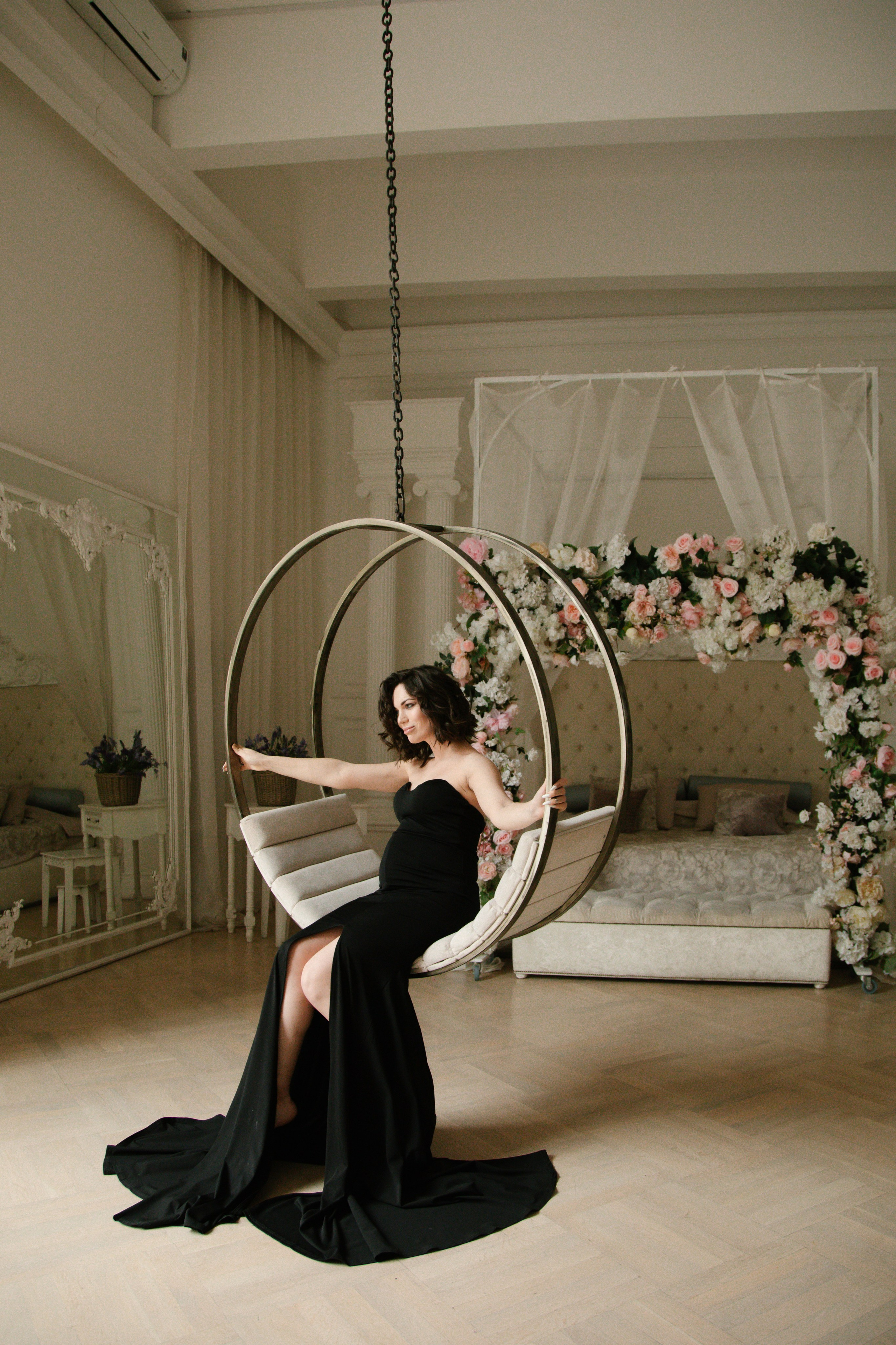 Чёрное платье. Свадебный и семейный фотограф Анастасия Романова в Москве и Московской области