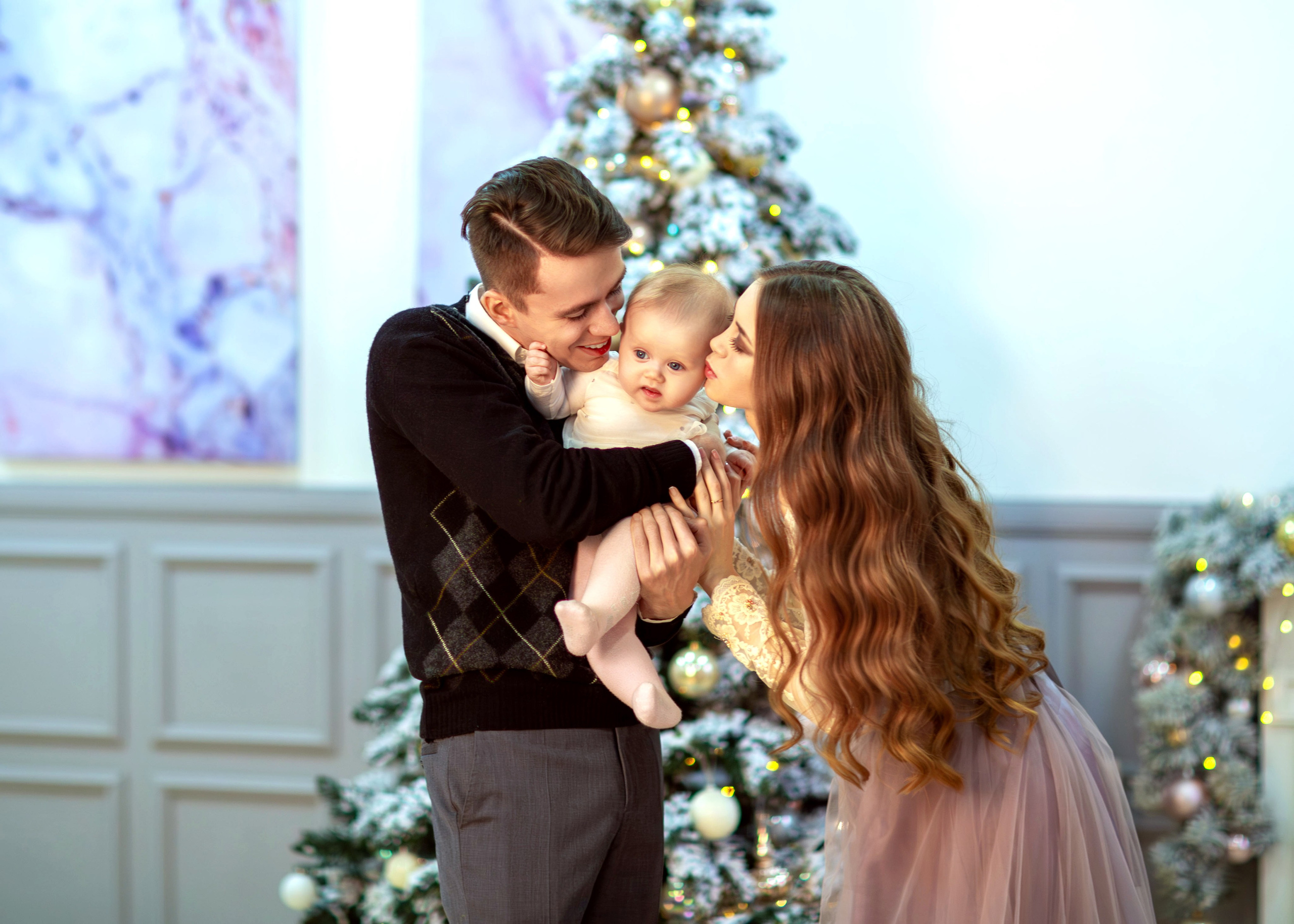 Семейная новогодняя съемка Анастасии. Семейный и детский фотограф в Москве Юлия