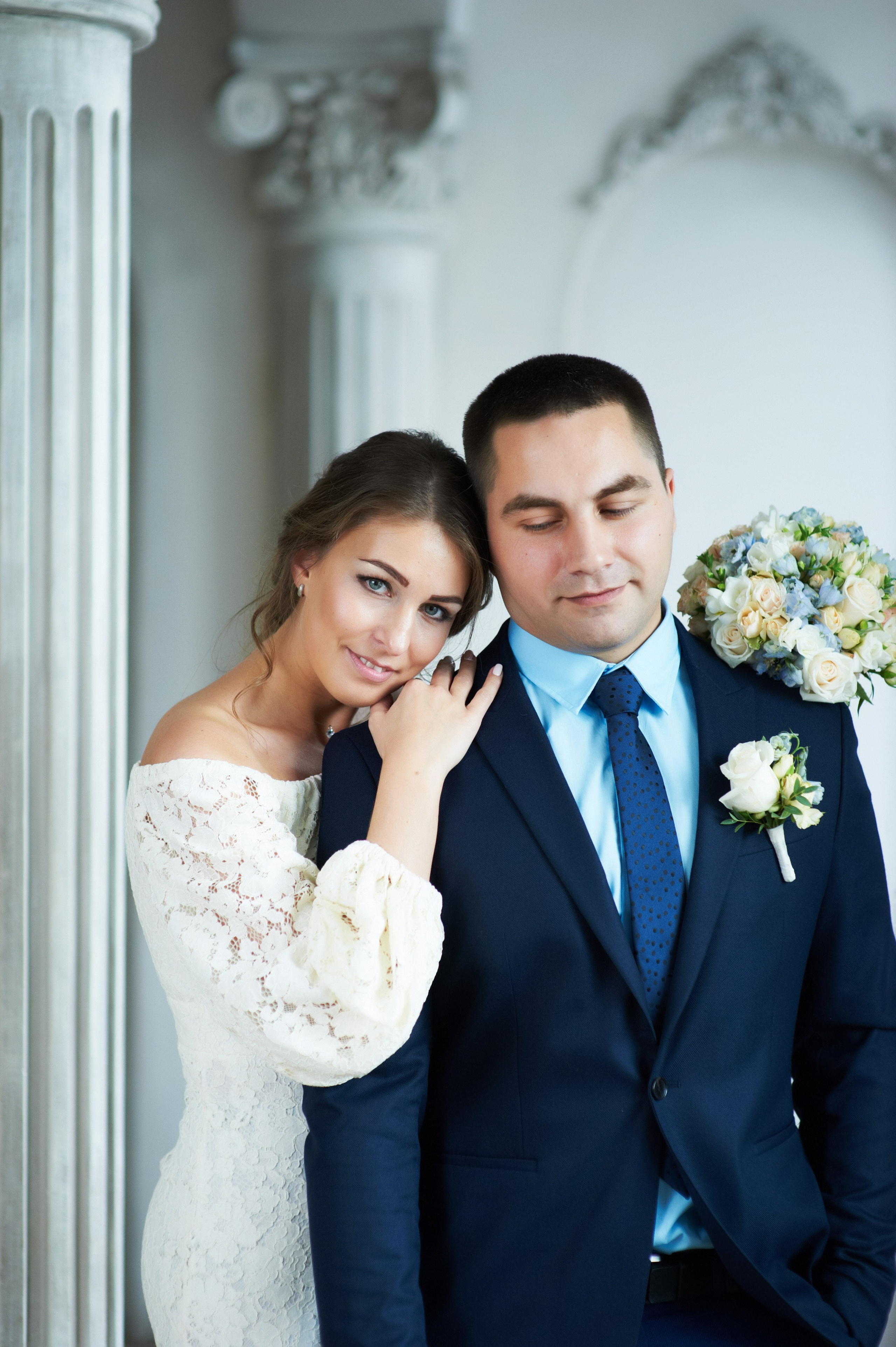 Свадебная фотосессия в студии. Портретный, семейный и свадебный фотограф в Санкт-Петербурге и в Пушкине Ширяев Денис