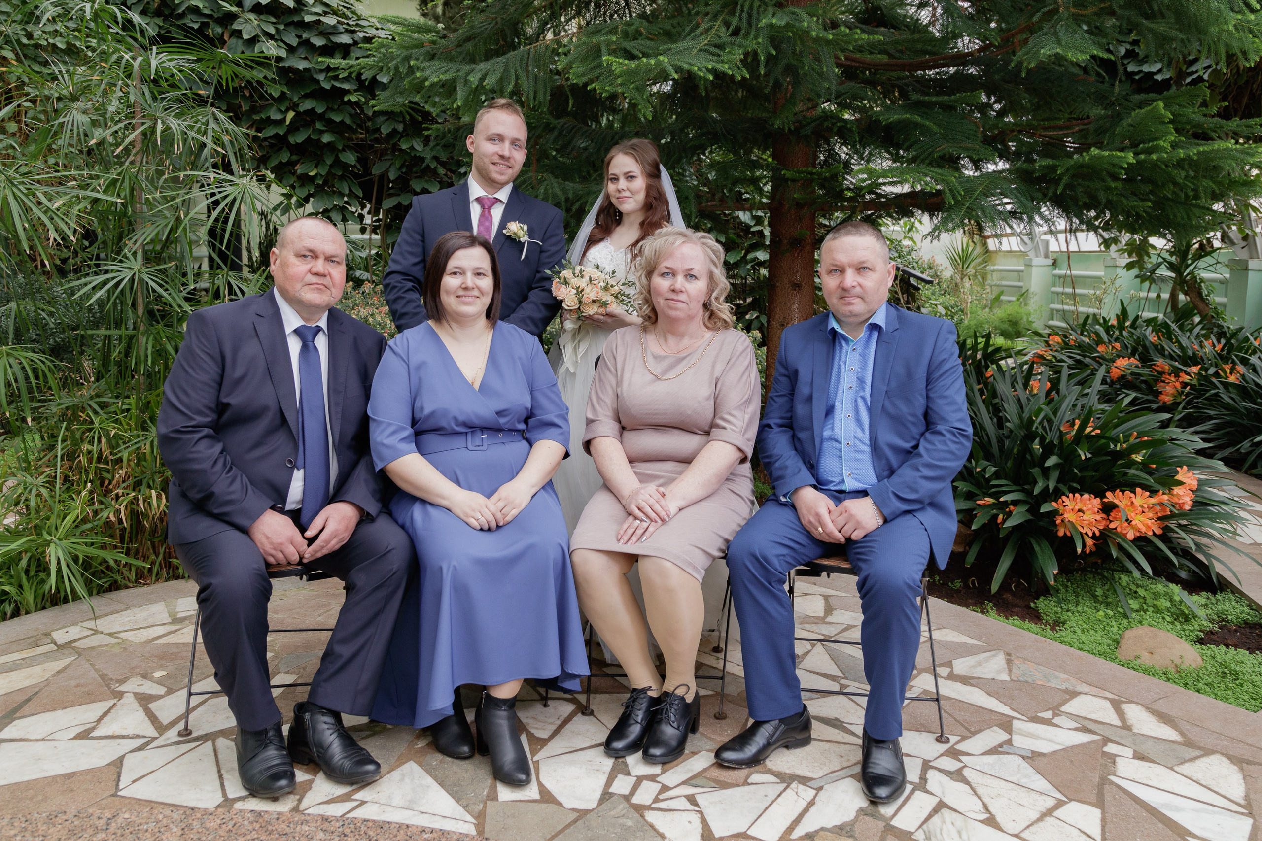 Общее фото в Зимнем саду профилактория " Строитель" города Ижевска