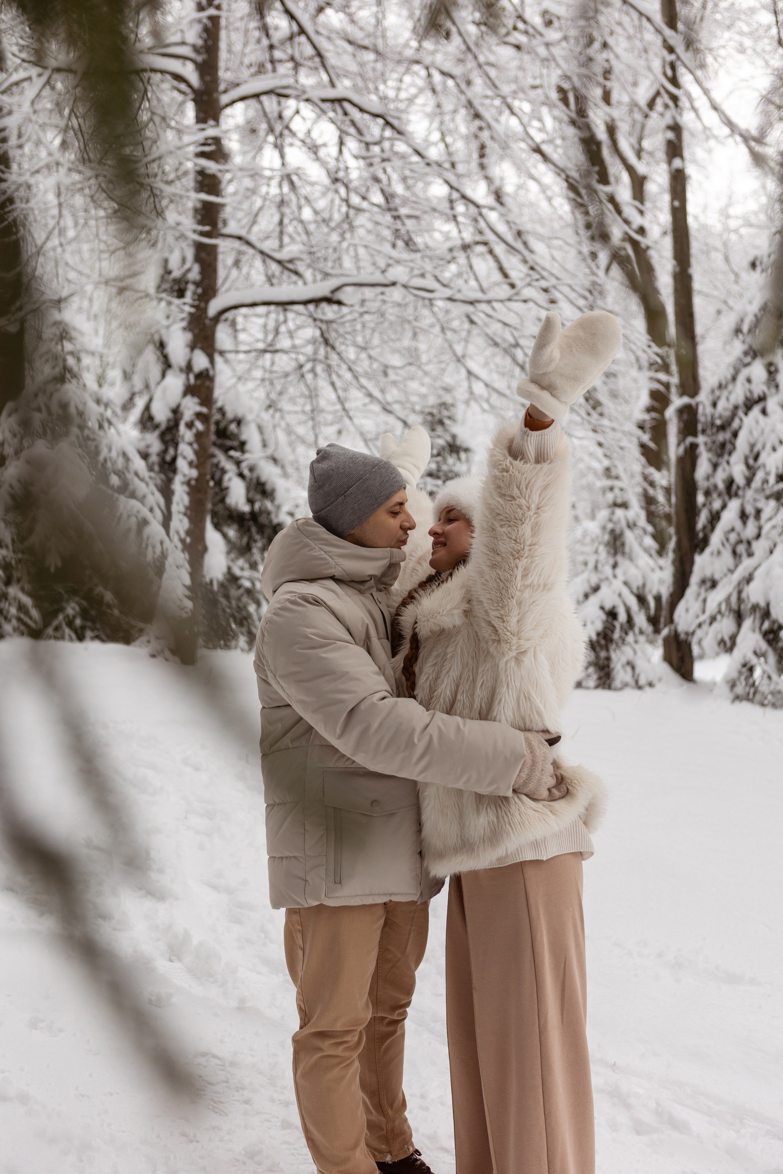 Новогодняя фотосессия с собачками в шуваловском парке. Свадебный фотограф в СПБ | Санкт-Петербурге Анастасия Рахимгулова