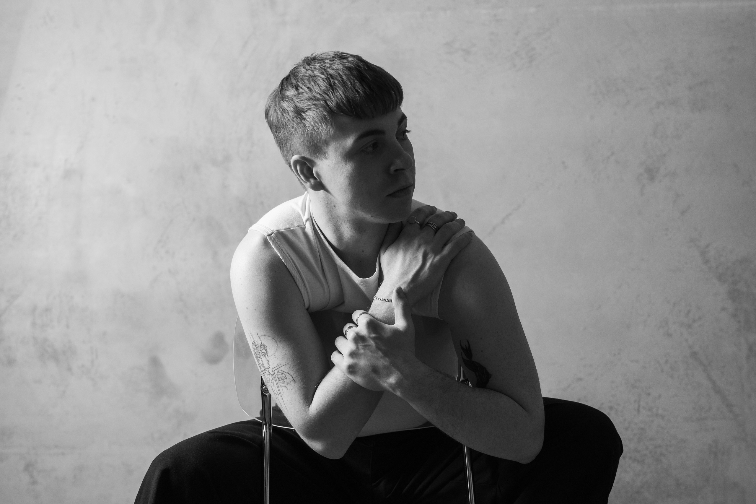 Мужской черно-белый портрет. Фотограф и видеограф в Москве Анна Матюхина