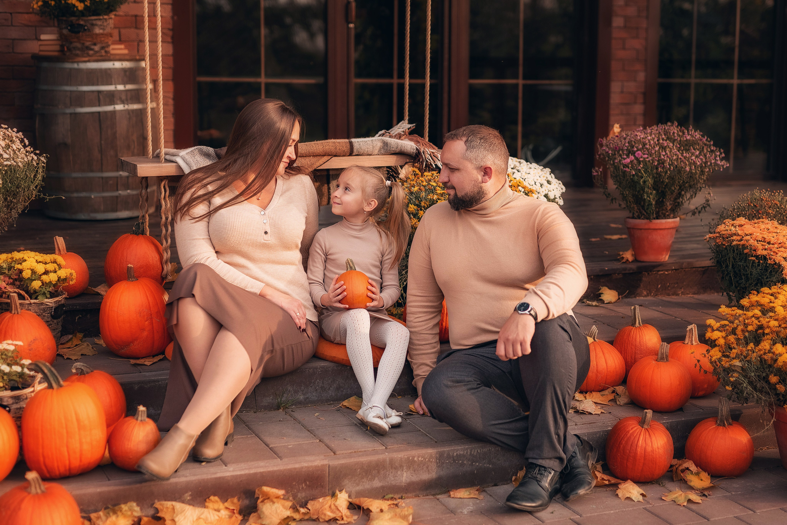 Осенняя семейная фотосессия. Семейный, детский фотограф в Воронеже Анна Никитина