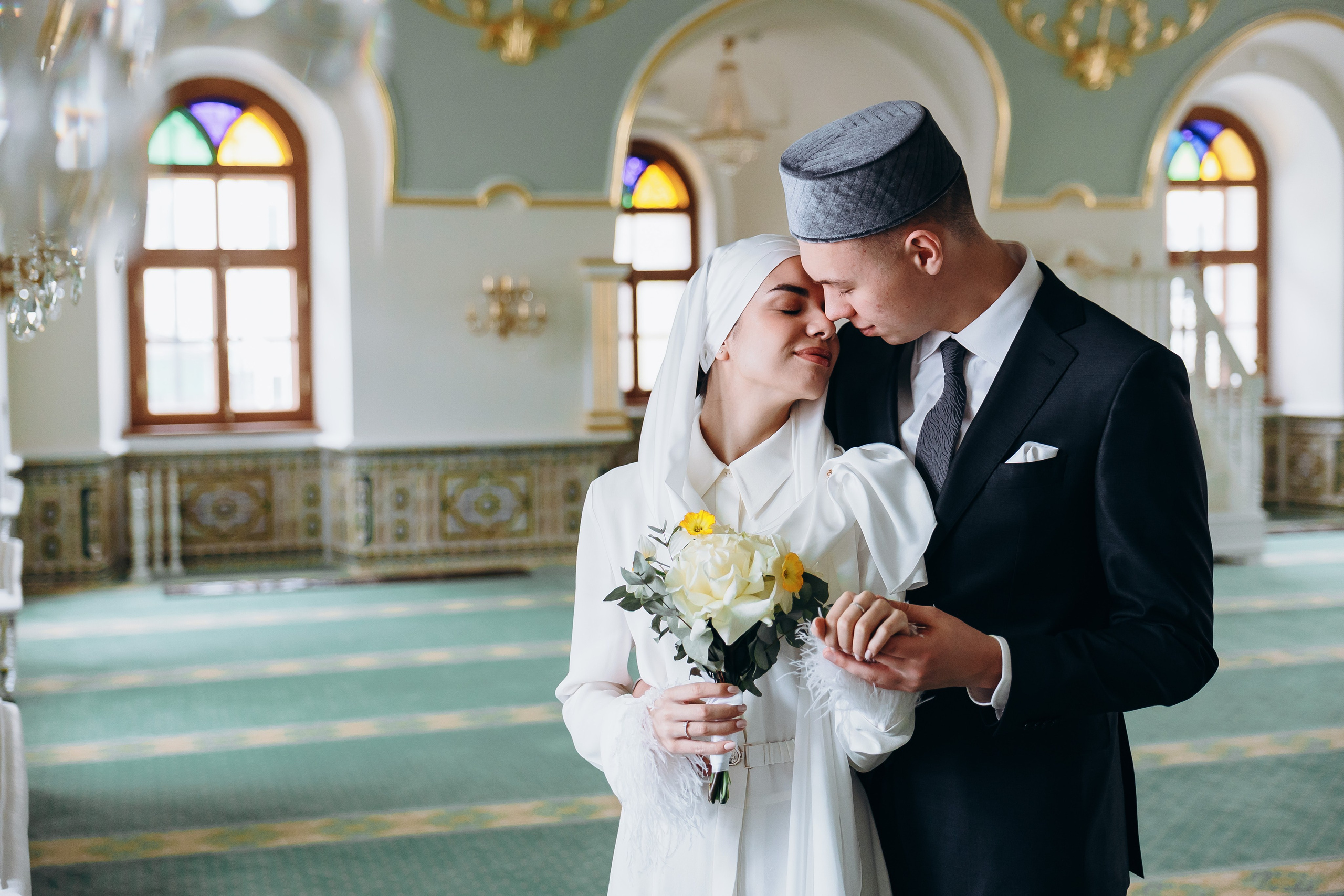 никах в мечети Марджани,  фотосессия в мечети Марджани, фотограф на никах Казань Ranas4you, образ невесты на никах, завязывание платка Казань, платье на никах Казань, фотограф на мусульманские свадьбы Ranas4you