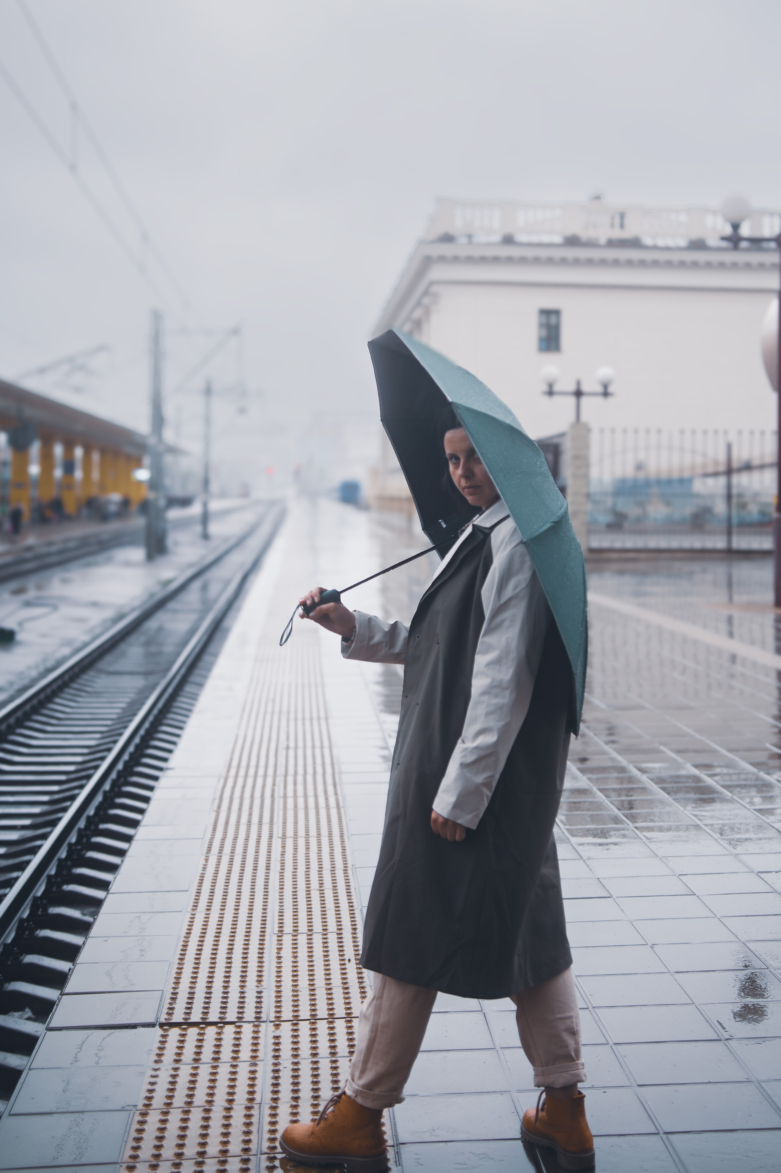 Фотосессия на вокзале