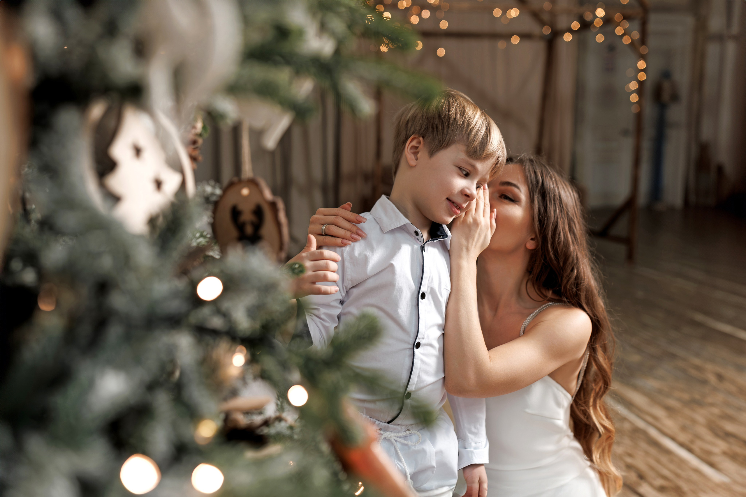 Новогодняя семейная фотосессия в студии FAMOUS (на Павелецкой). Свадебный и семейный фотограф в Москве и МО Елена Агапова