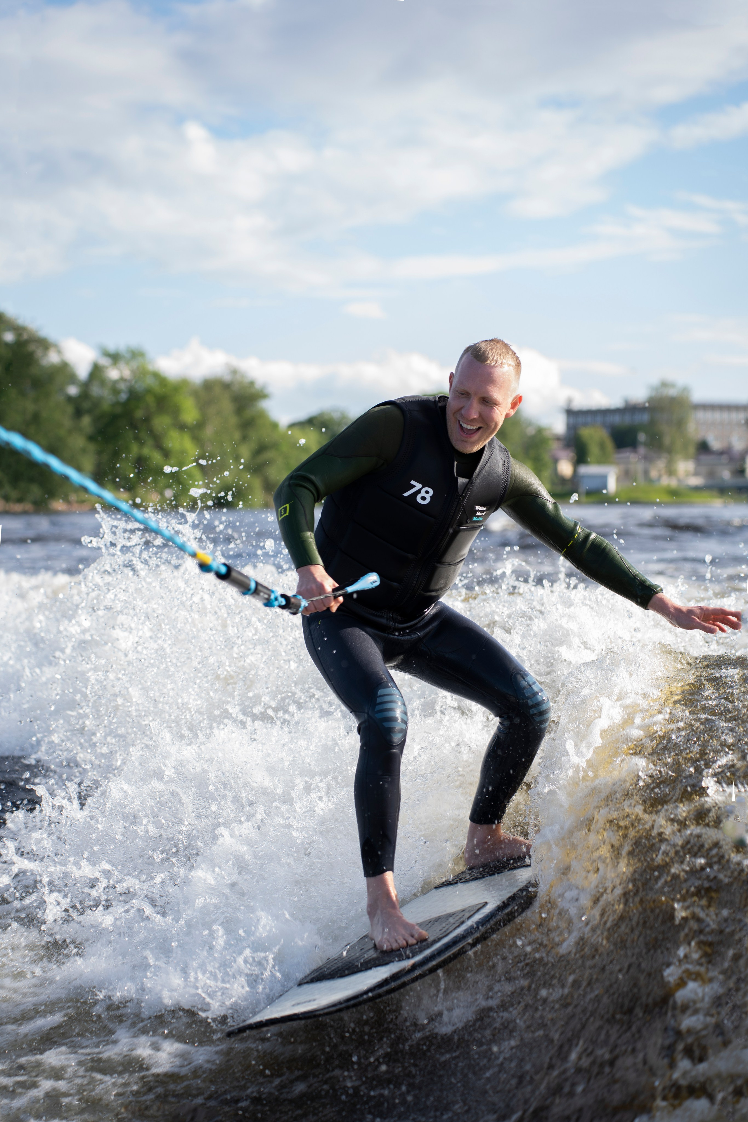 Wakesurfing. Екатерина Чаечка