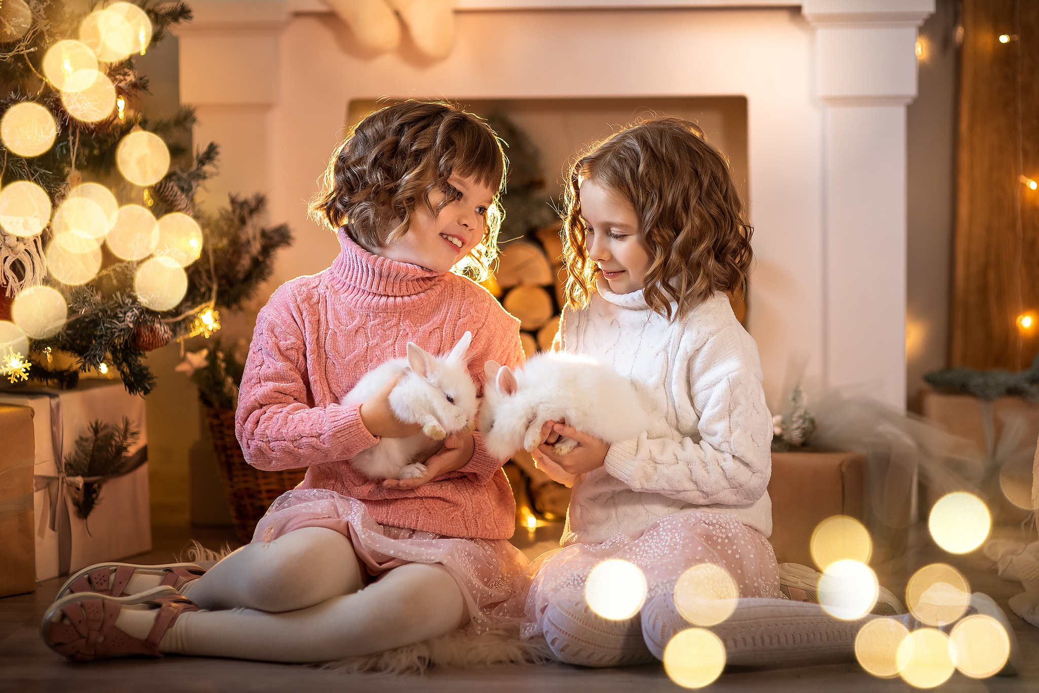 Фотопроект «Кролики». Варя и Катя. Семейный и детский фотограф в Нижнем Новгороде Валентина Леонтьева