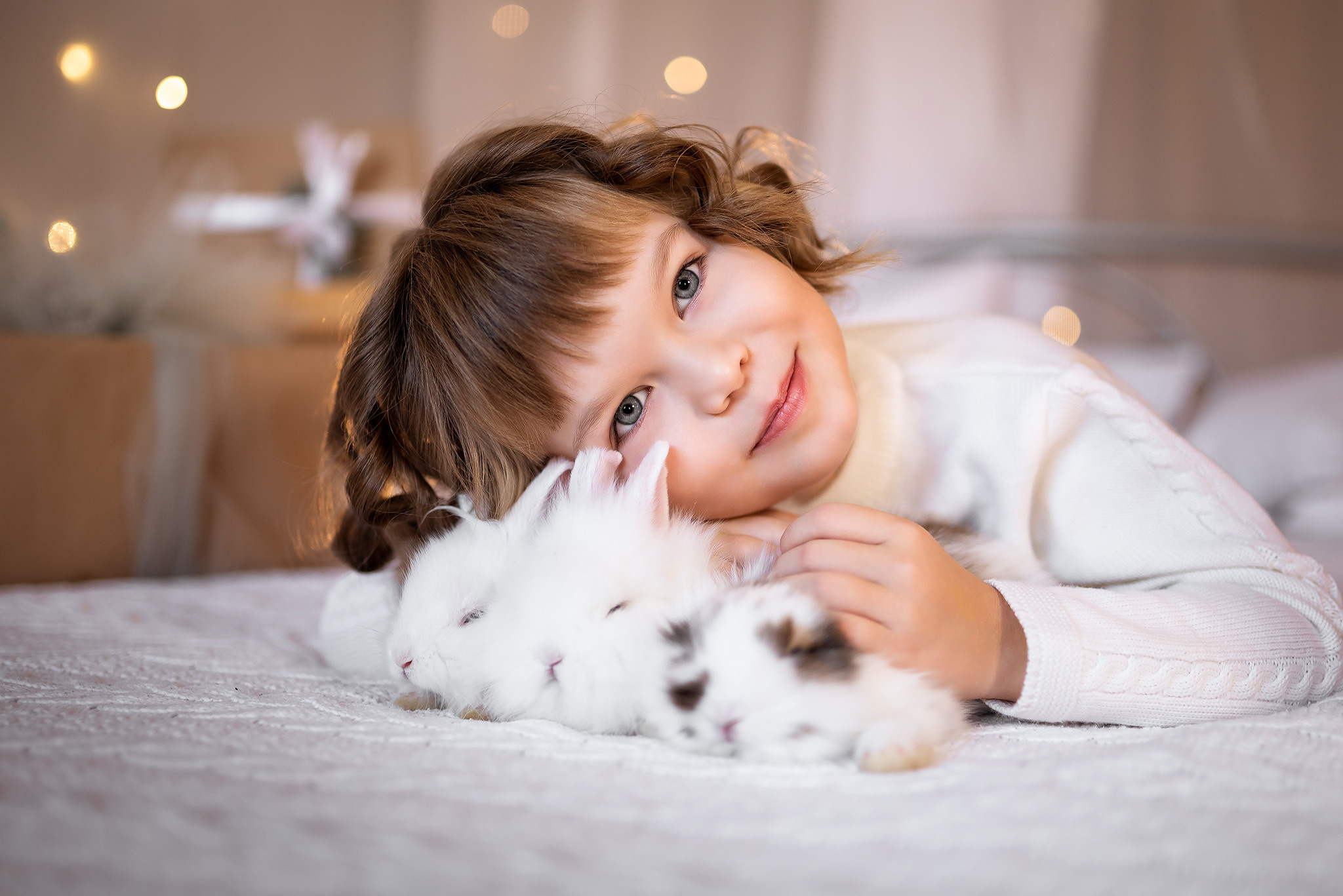 Фотопроект «Кролики». Варя и Катя. Семейный и детский фотограф в Нижнем Новгороде Валентина Леонтьева