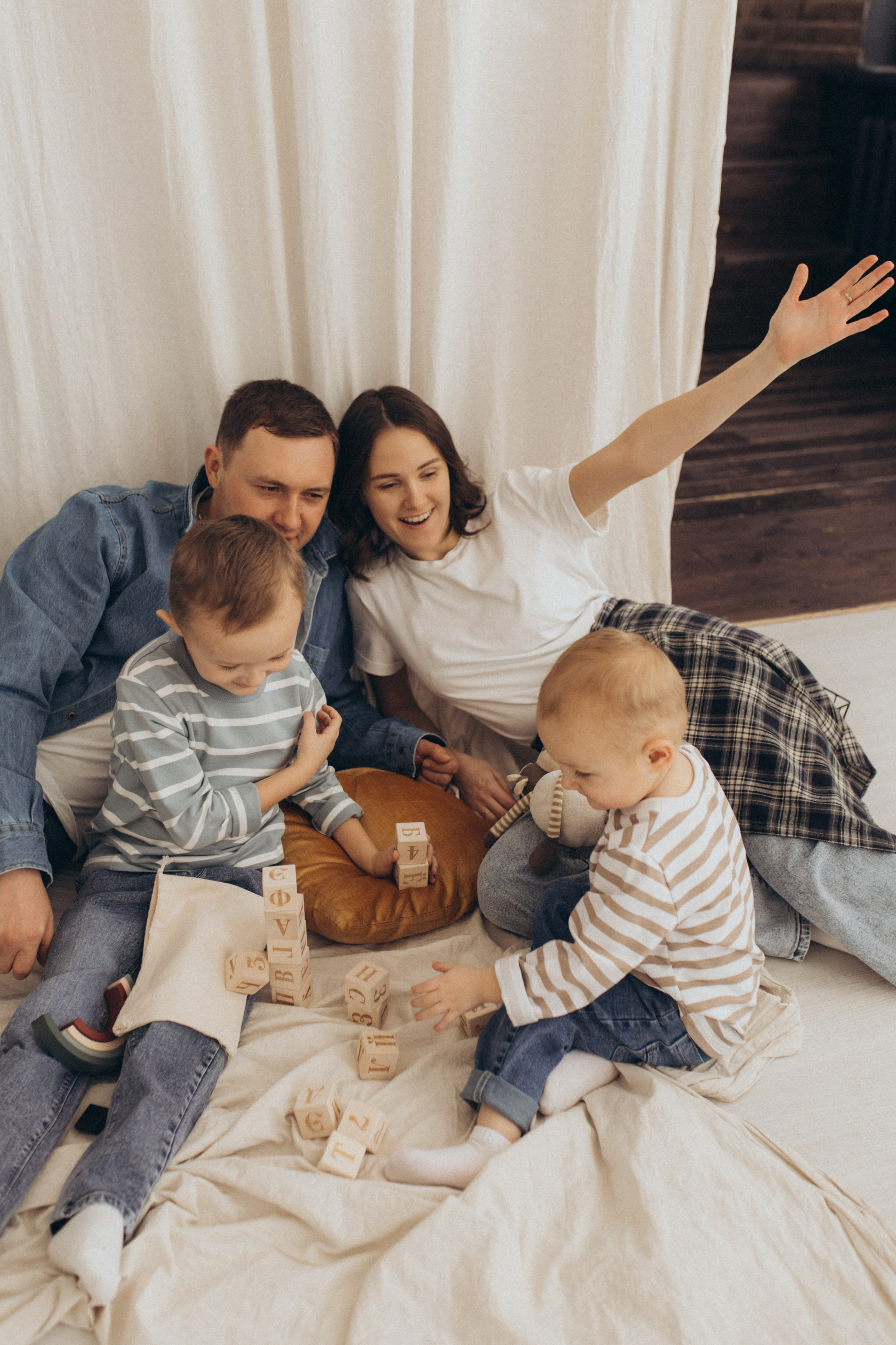 Сергей, Настя и мальчишки. Свадебный и семейный фотограф в Белгороде Евгения Курочкина