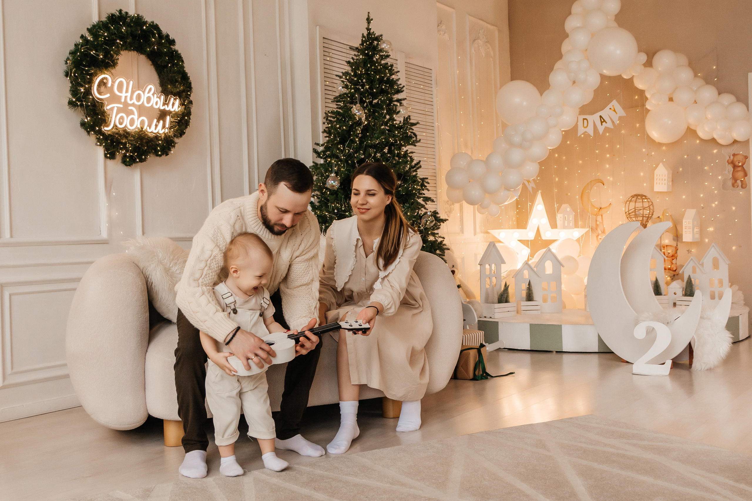 Фотосессия дня Рождения в студии. Семейный и детский фотограф Кущ Наташа