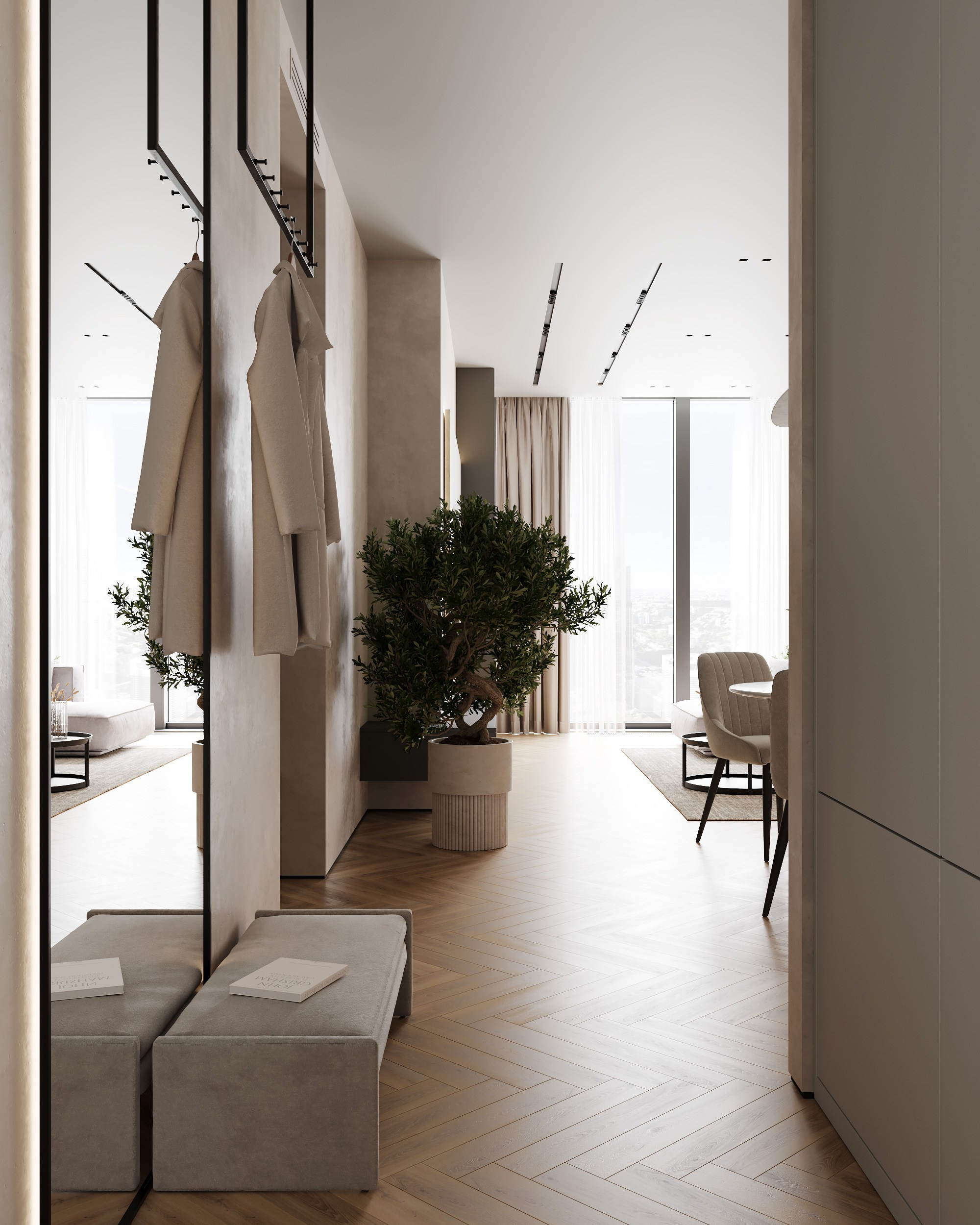 Neva Towers. Дизайн интерьера | 3D визуализация | Миланская Марина