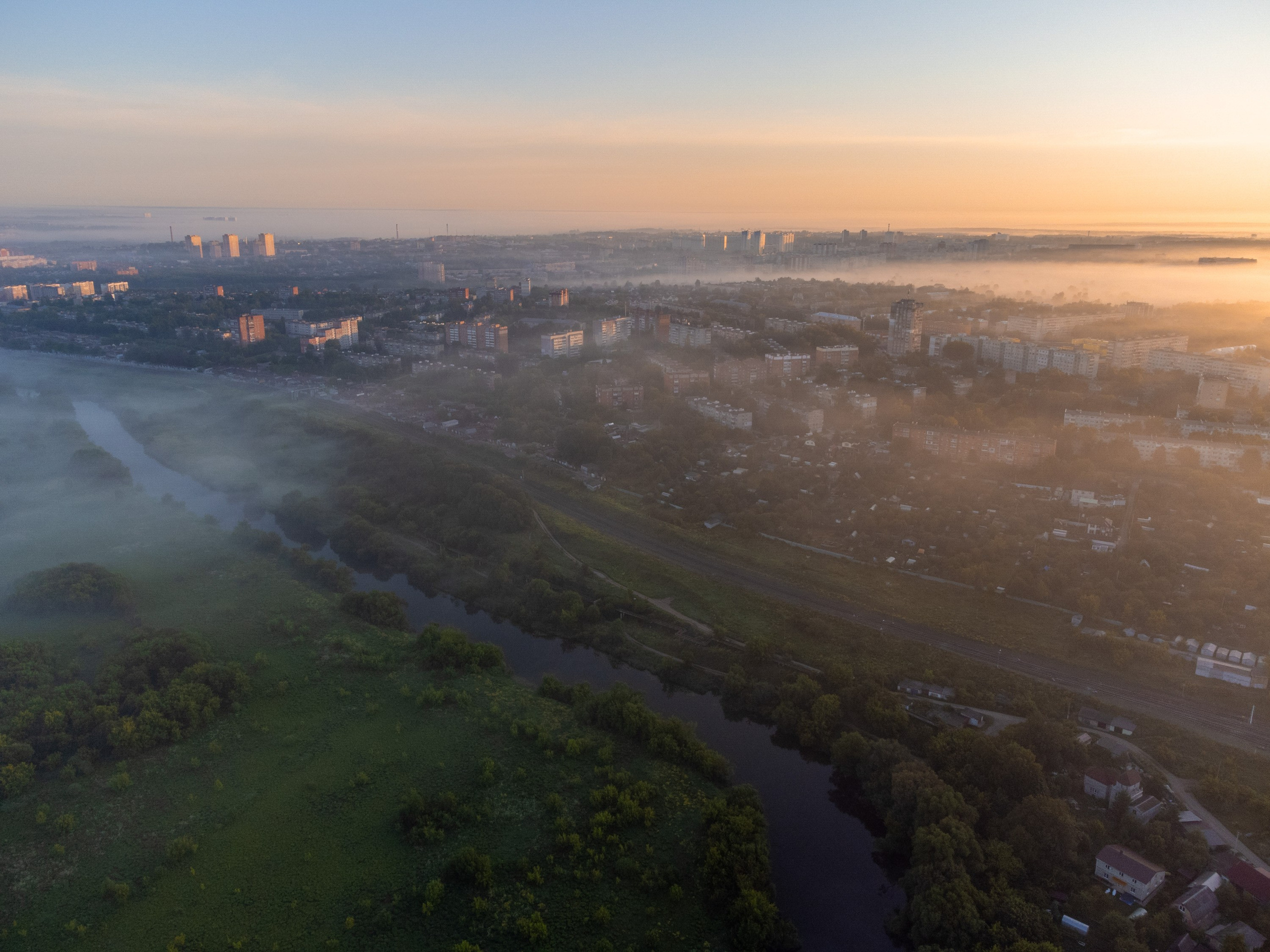 Пролетарский район в тумане. Фотограф и видеооператор в Туле | Даниил Рыбак