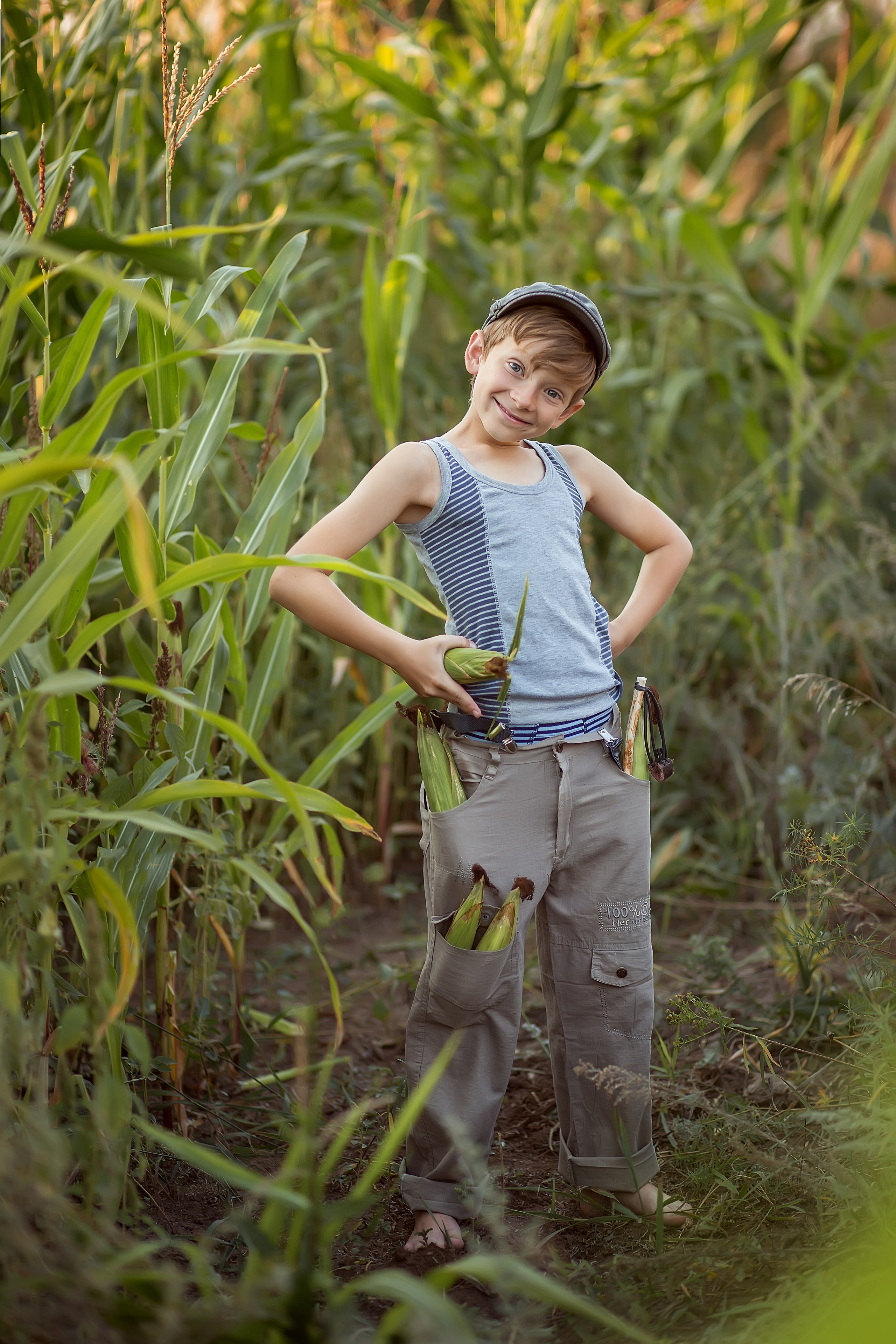 Савелий и кукуруза. Фотограф в Оренбурге Чопорова Тамара