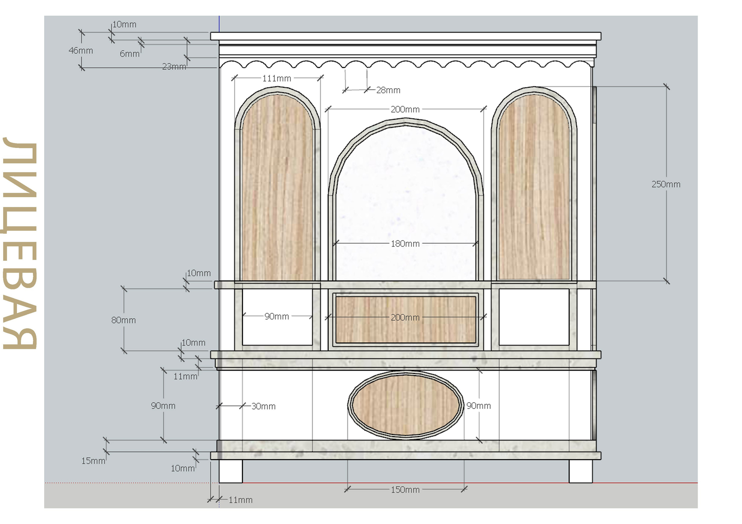 TECHNICAL DRAFTS. Munina Dina. Set design portfolio