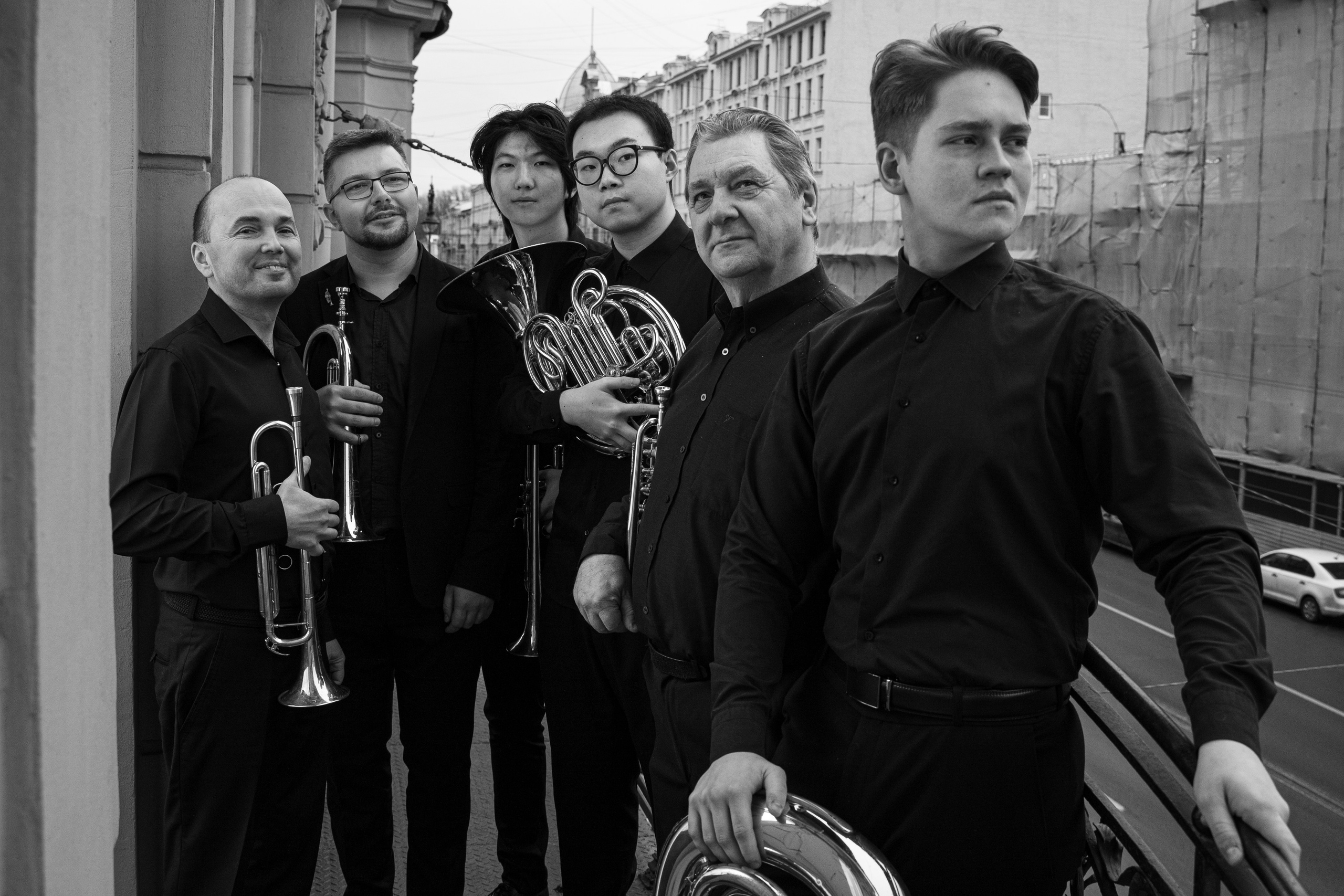 Музыканты на балконе. Портретный фотограф из Санкт-Петербурга Наталья Бялая