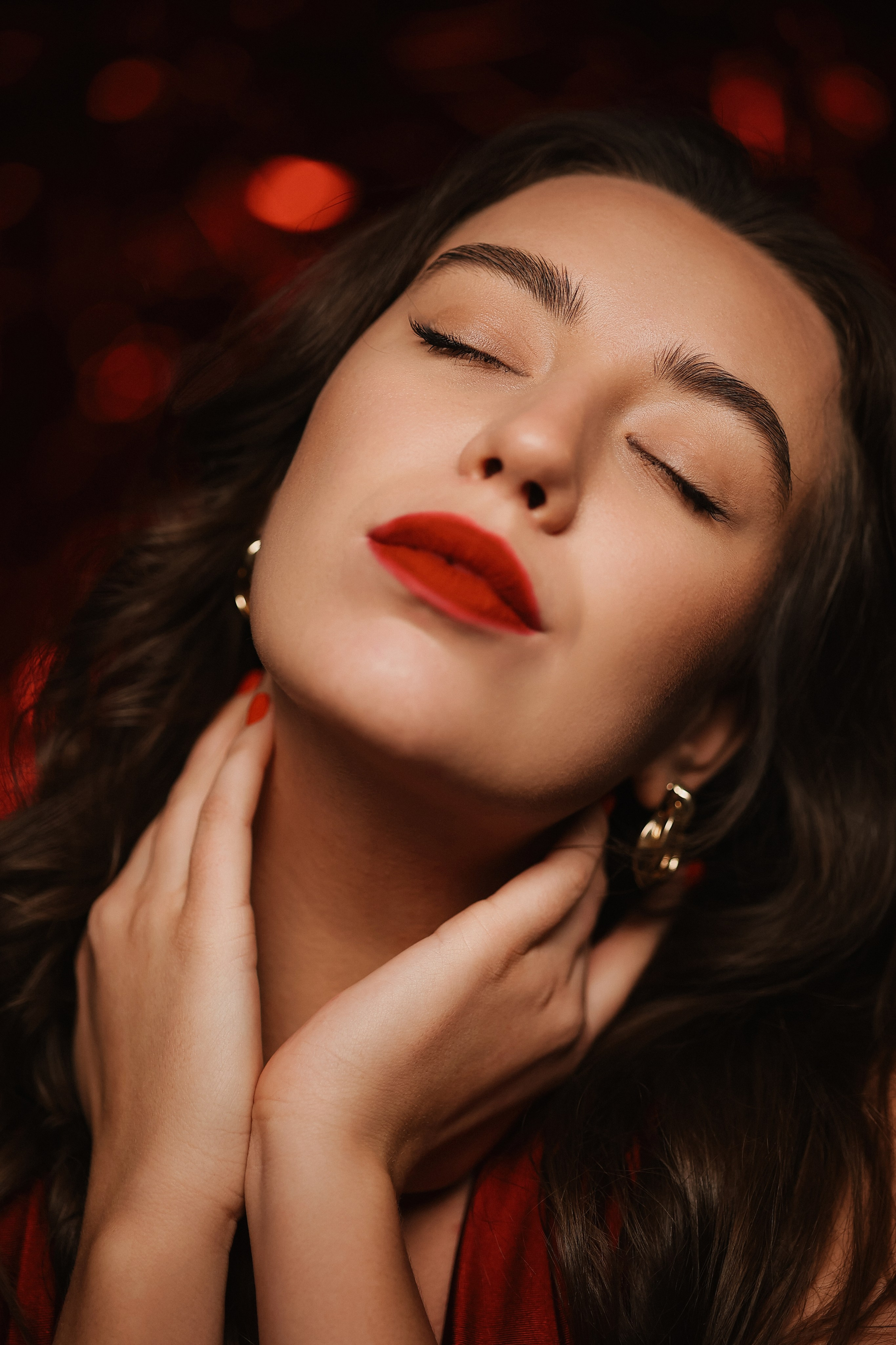 Фотосессия ко дню святого валентина Lady in red. Марина Соколова. Контентный и семейный фотограф г. Красноярск