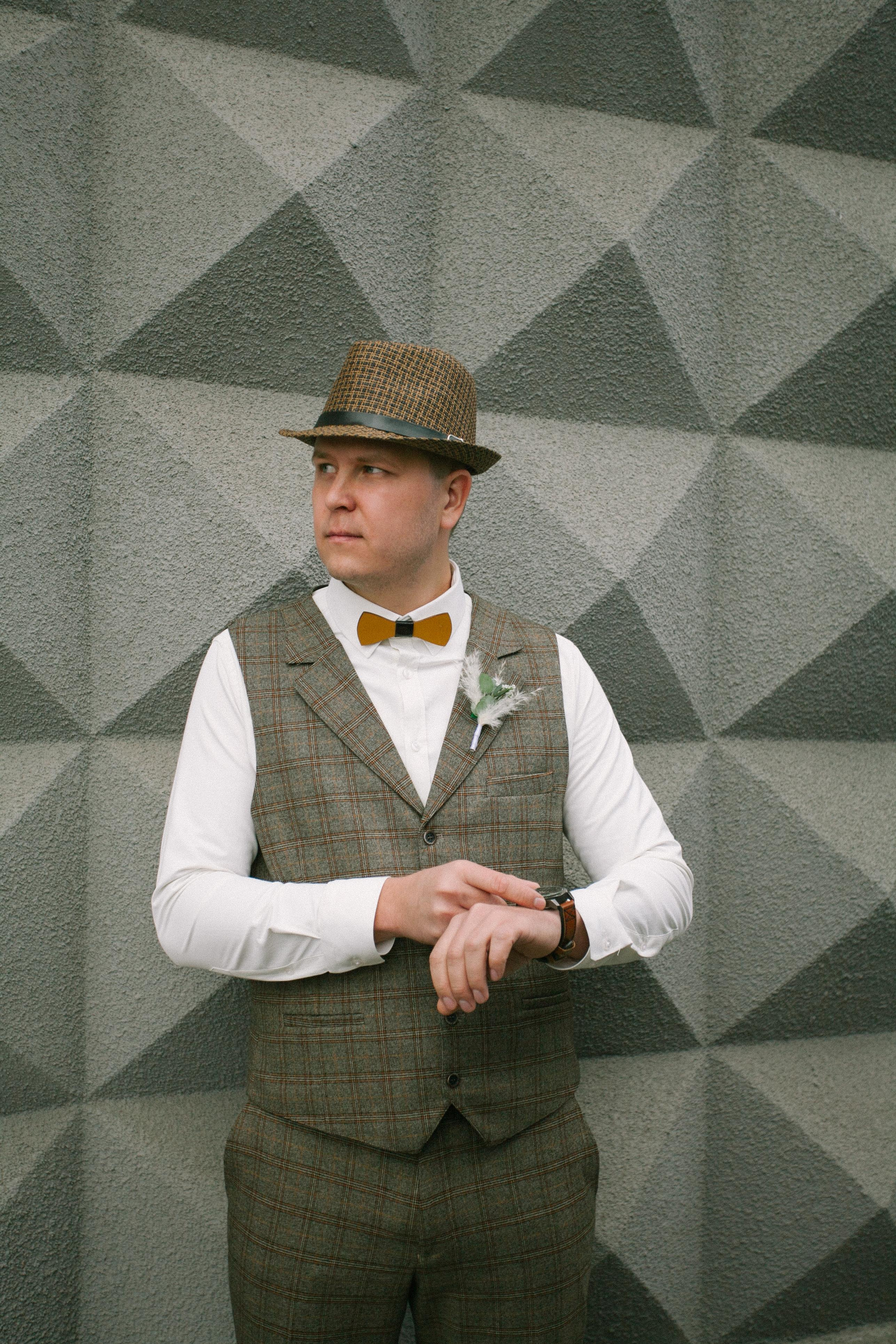 жених часы бохо стиль свадебная фотосессия