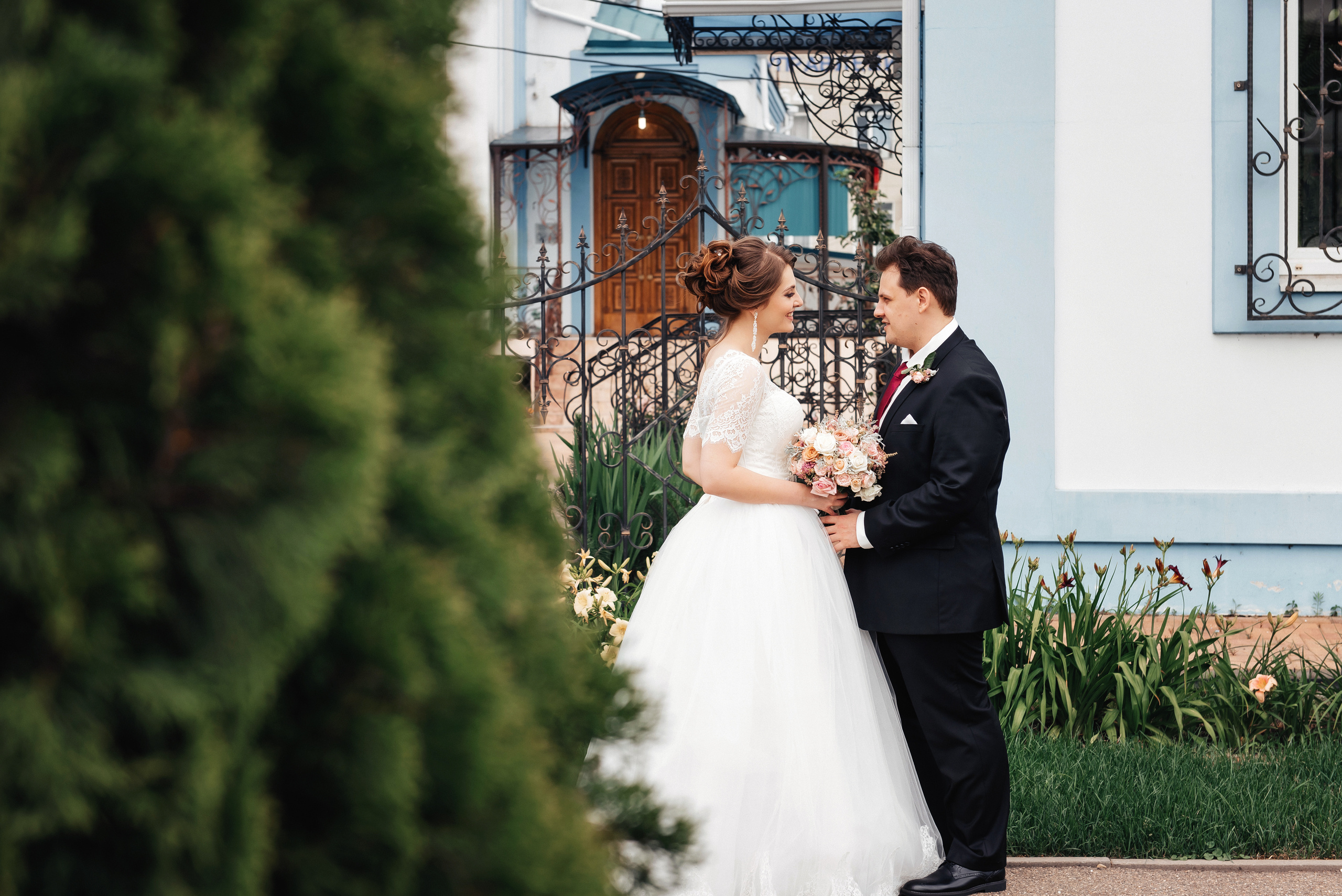 Свадьба в Краснодаре, съемка в фотостудии, двор, ЗАГС. Мария Прищеп. Профессиональный фотограф в Краснодаре