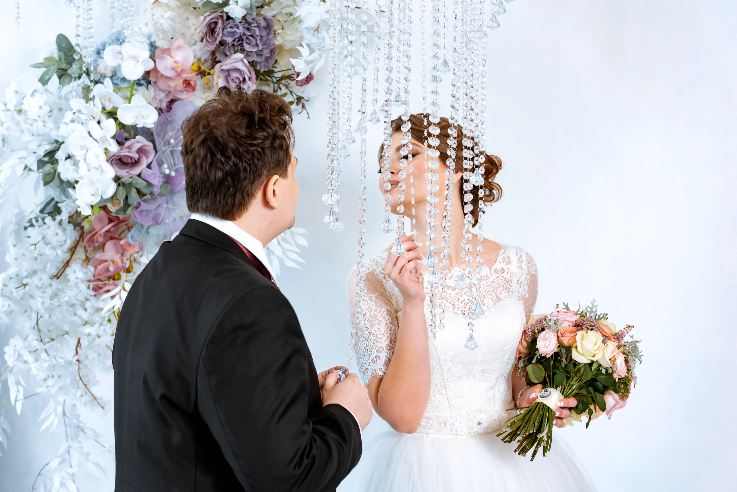 Свадьба в Краснодаре, съемка в фотостудии, двор, ЗАГС. Мария Прищеп. Профессиональный фотограф в Краснодаре