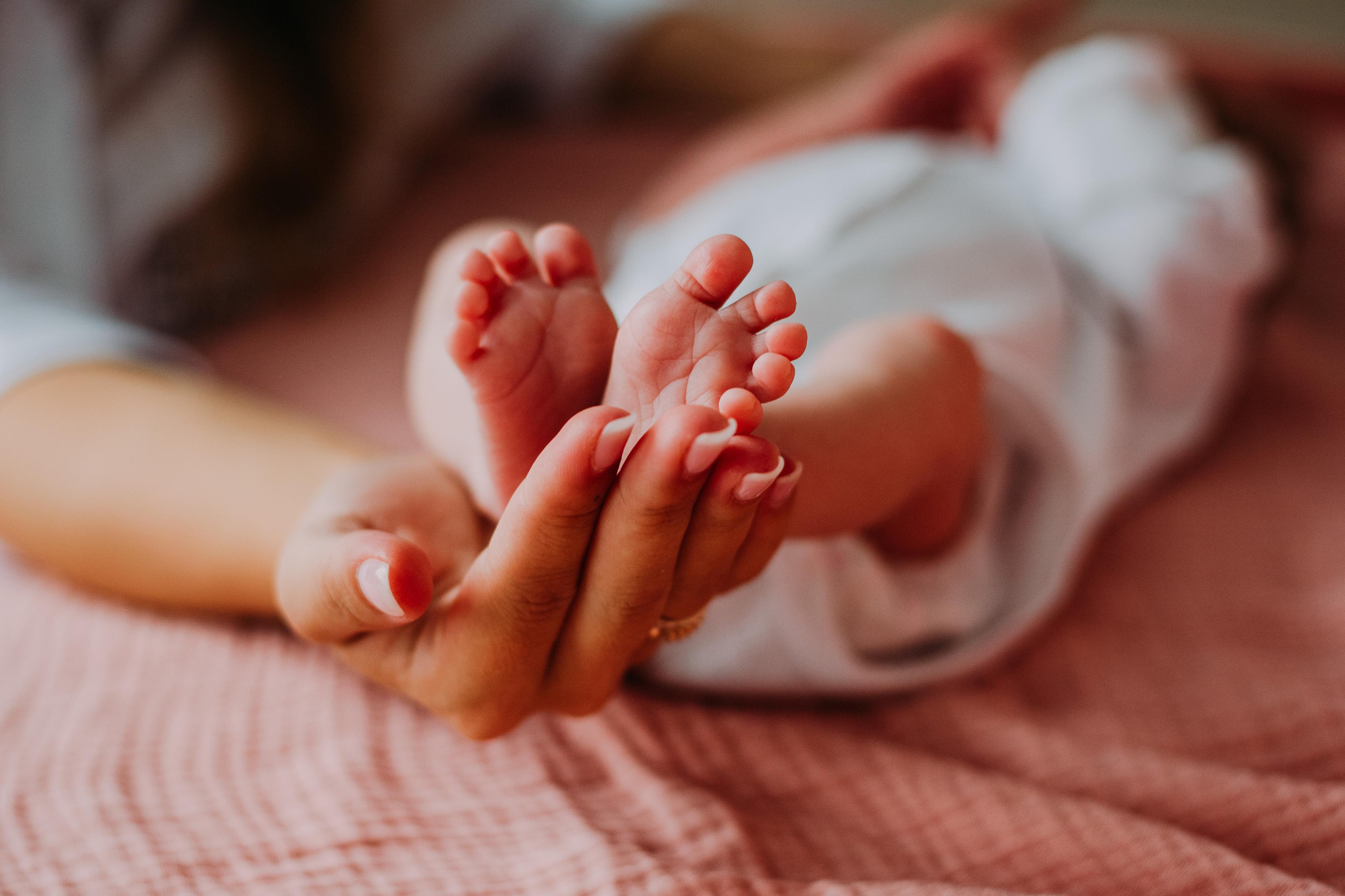 Домашняя съемка новорожденной с семьей, Москва