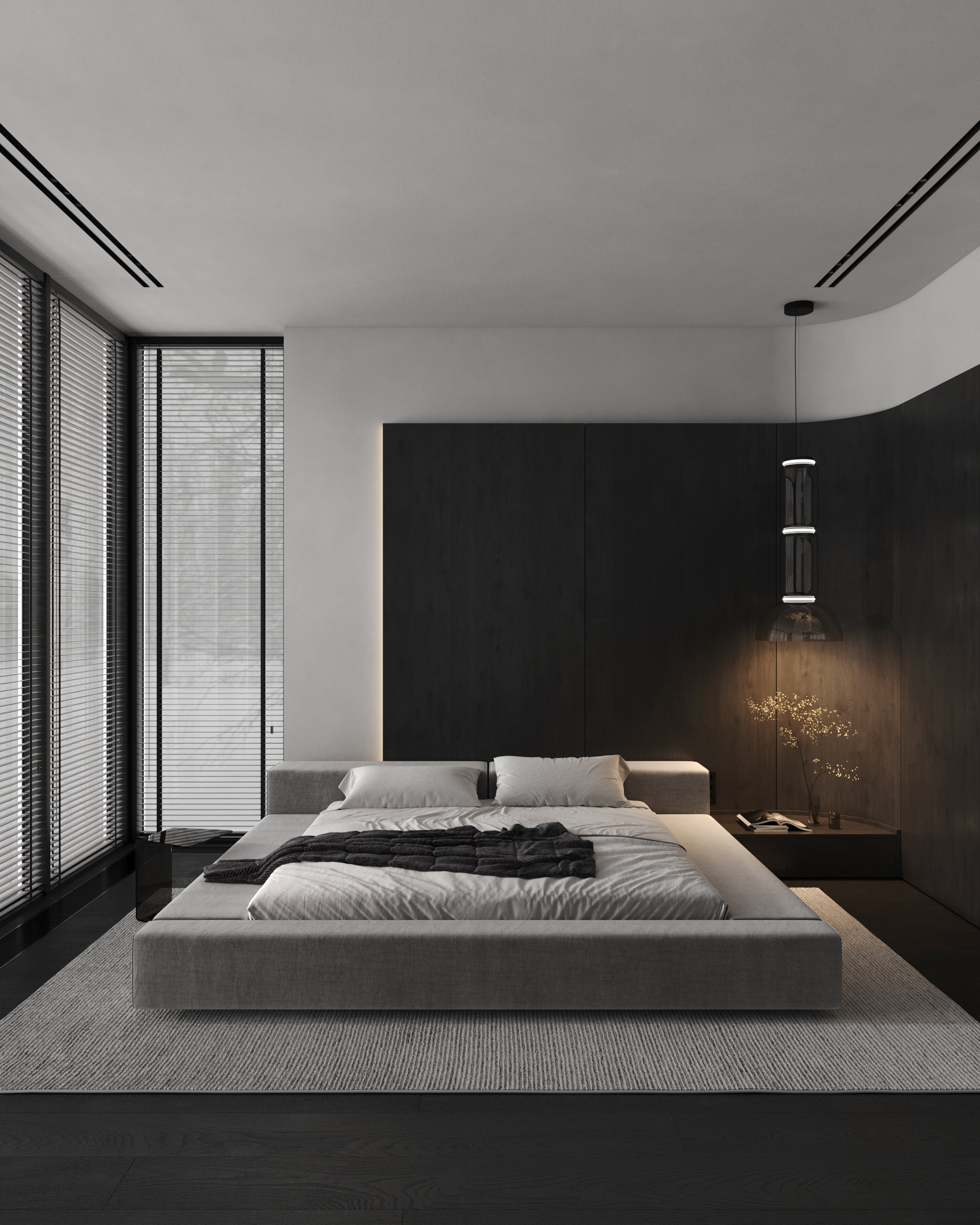 Спальня. Создание 3д визуализаций. Анимированное видео. Сборка сцен