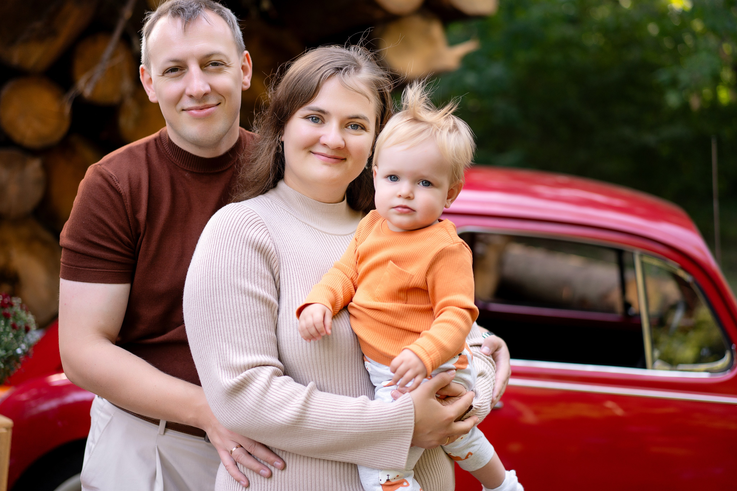 Фотодень с РетроМашинкой. Семейный и свадебный фотограф Минск, Беларусь Анна Орловская