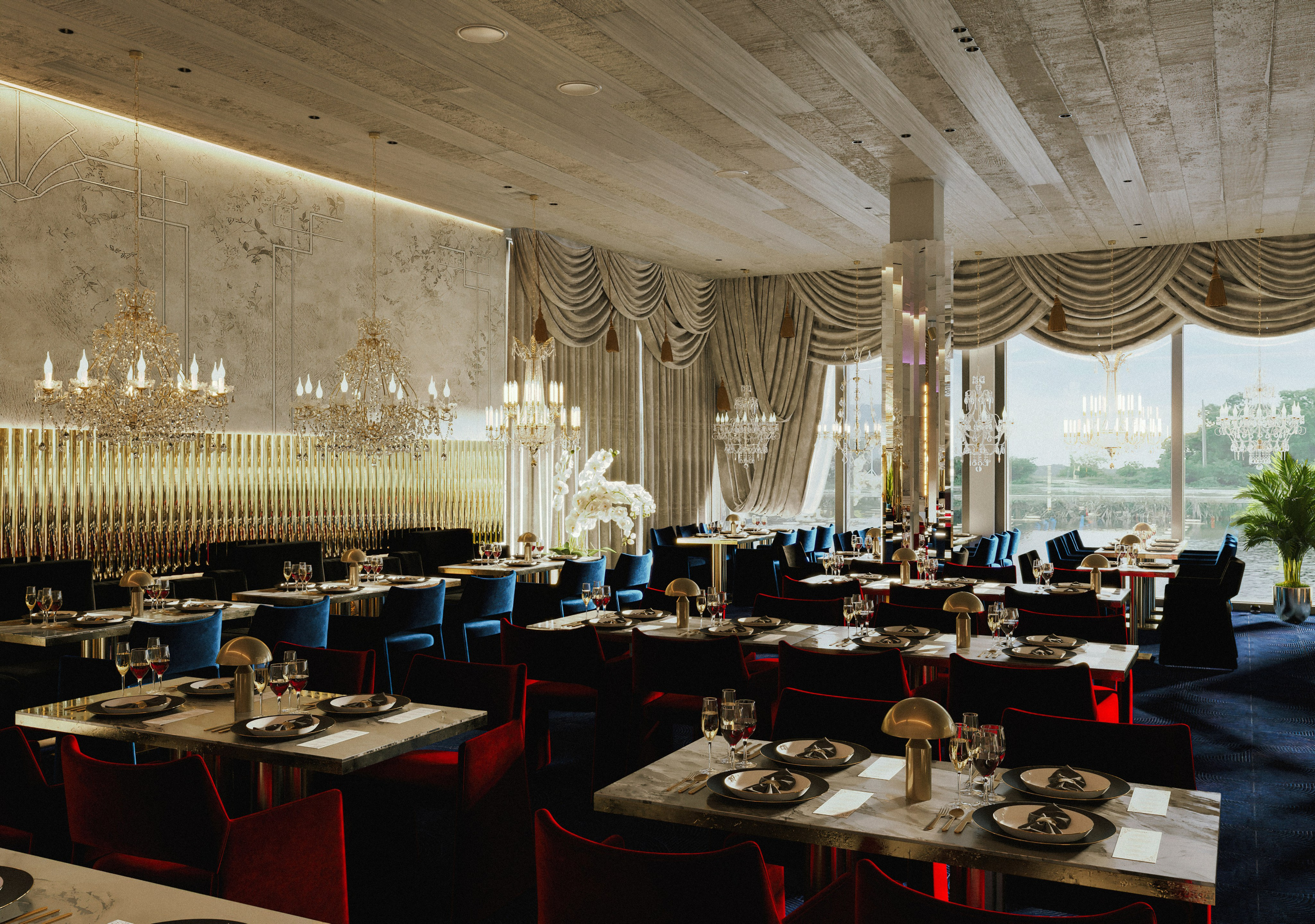 Ресторан CLC. Юлия Григорьева — 3D визуализатор