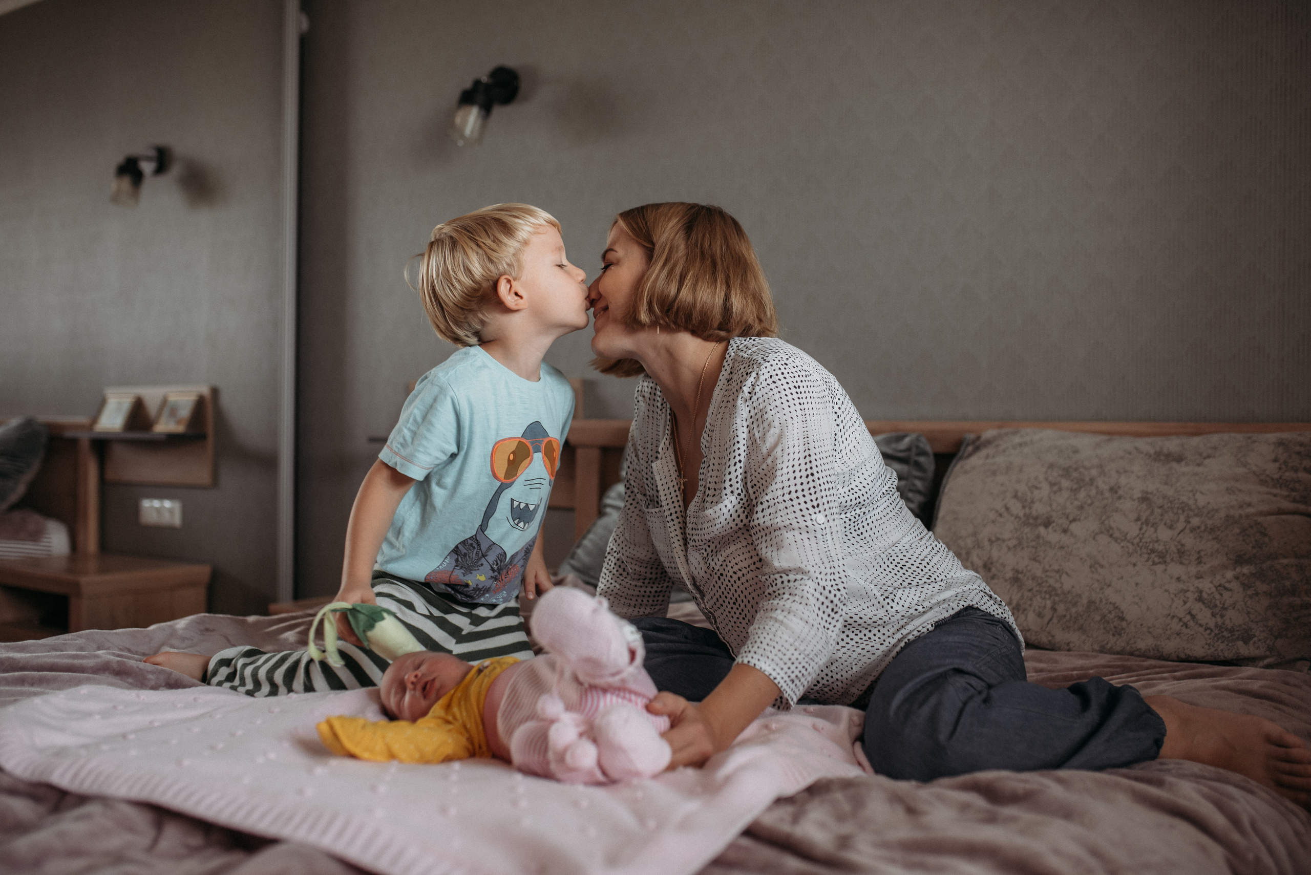 Домашняя ньюборн. Семейный фотограф в Ростове-на-Дону Мария Панарина