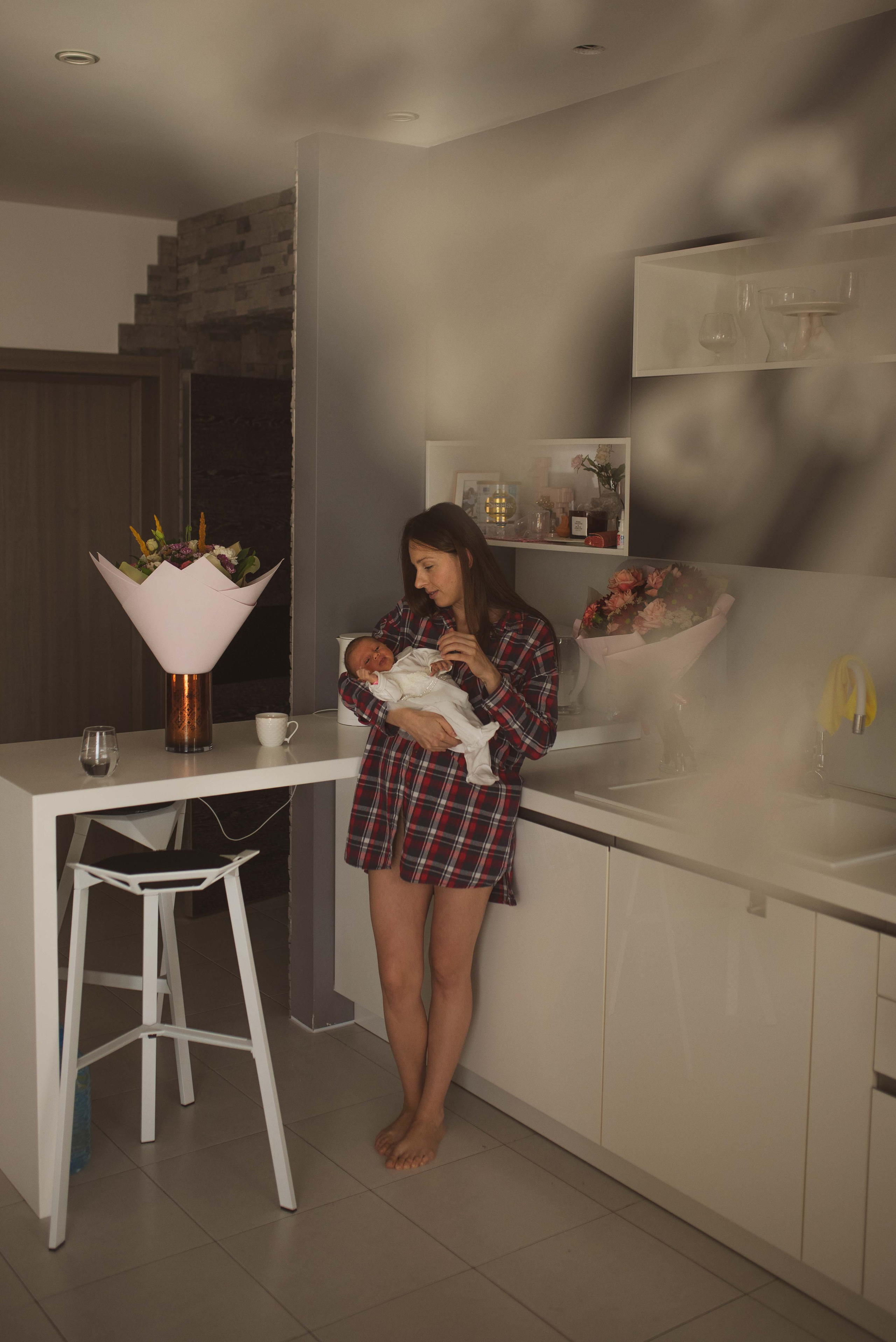 Домашняя ньюборн. Семейный фотограф в Ростове-на-Дону Мария Панарина