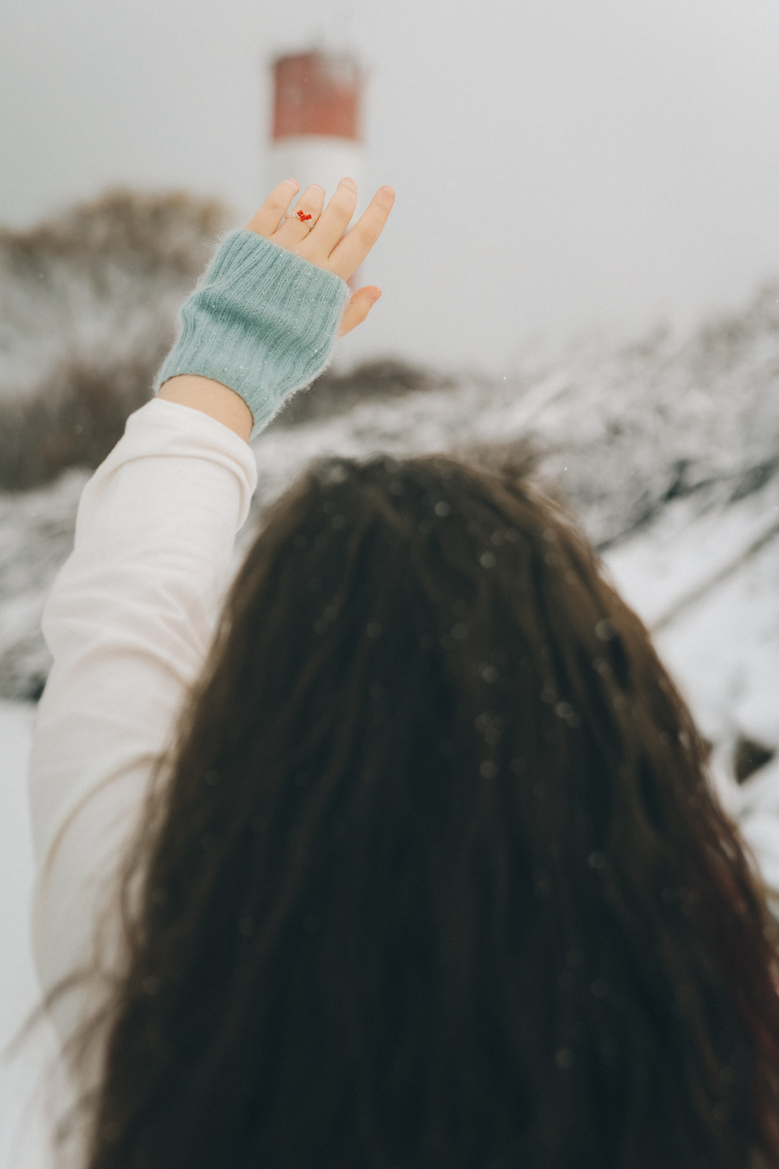Маша и зима на Балтике. Фотограф Зеленоградск Красильникова Елена