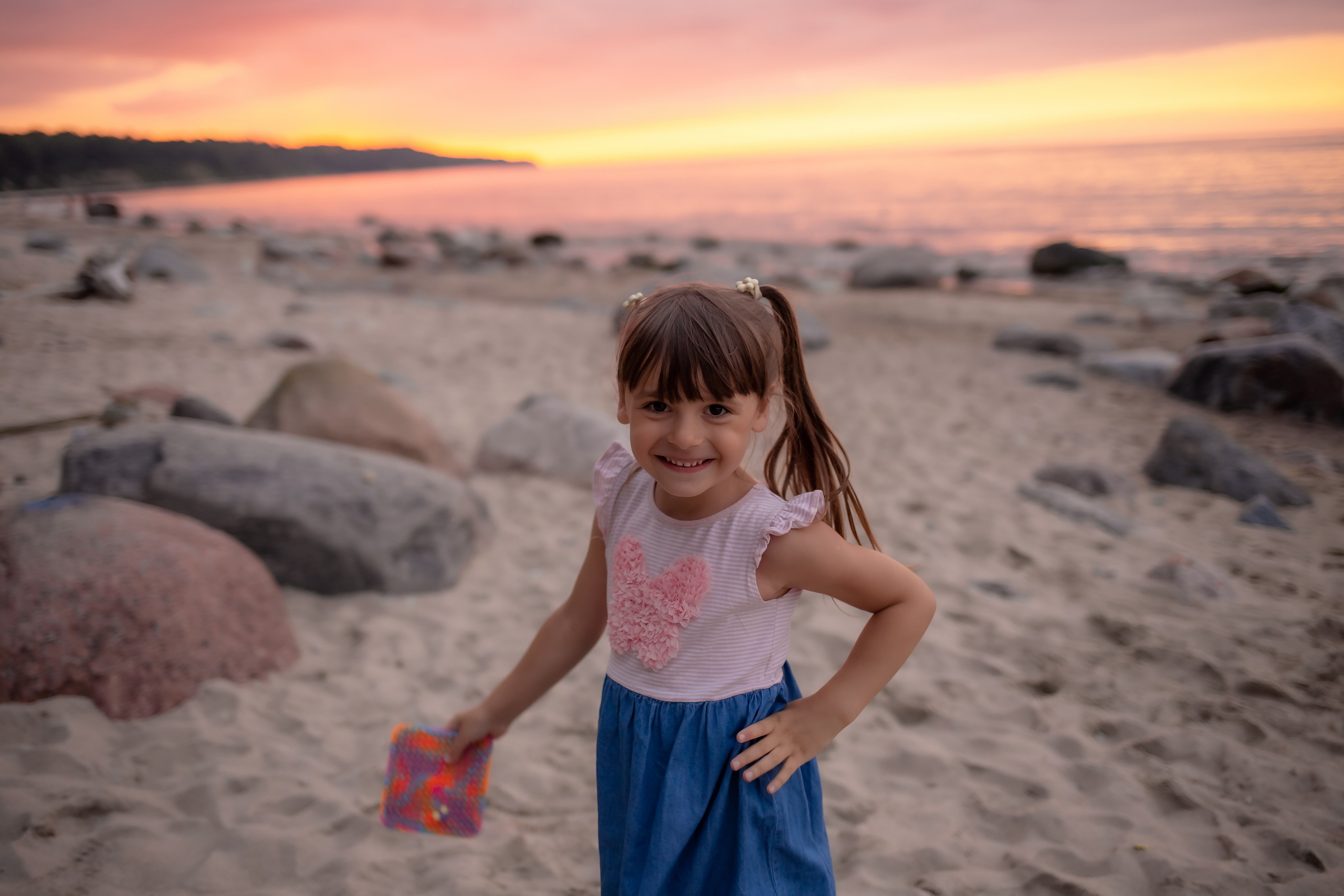 Есеня, Леня и Аня. Закат в Куликово. Фотограф в Калининграде Решетникова Алина