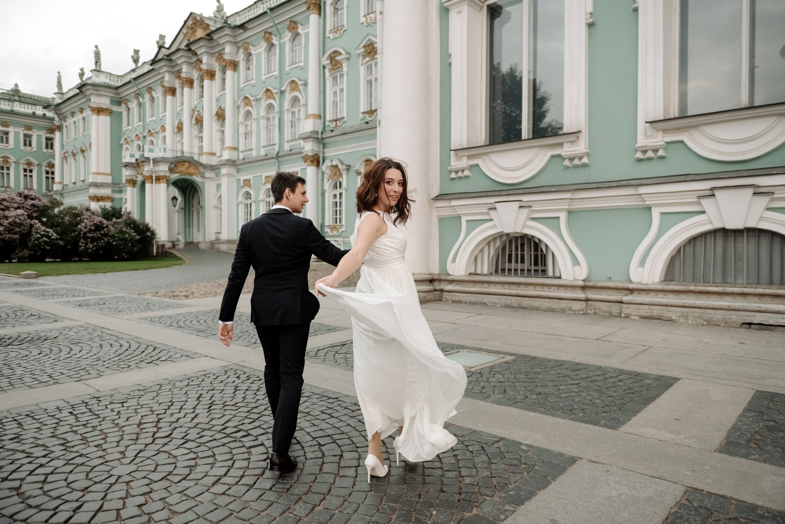 Утренний Эрмитаж и развод мостов. Свадебный и семейный фотограф в Санкт-Петербурге Елена Худякова