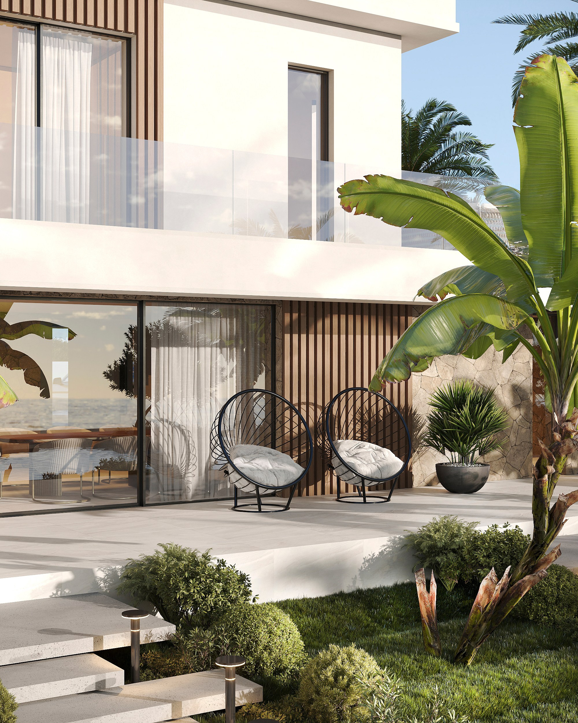 Сoastal residence. Solovets visualization