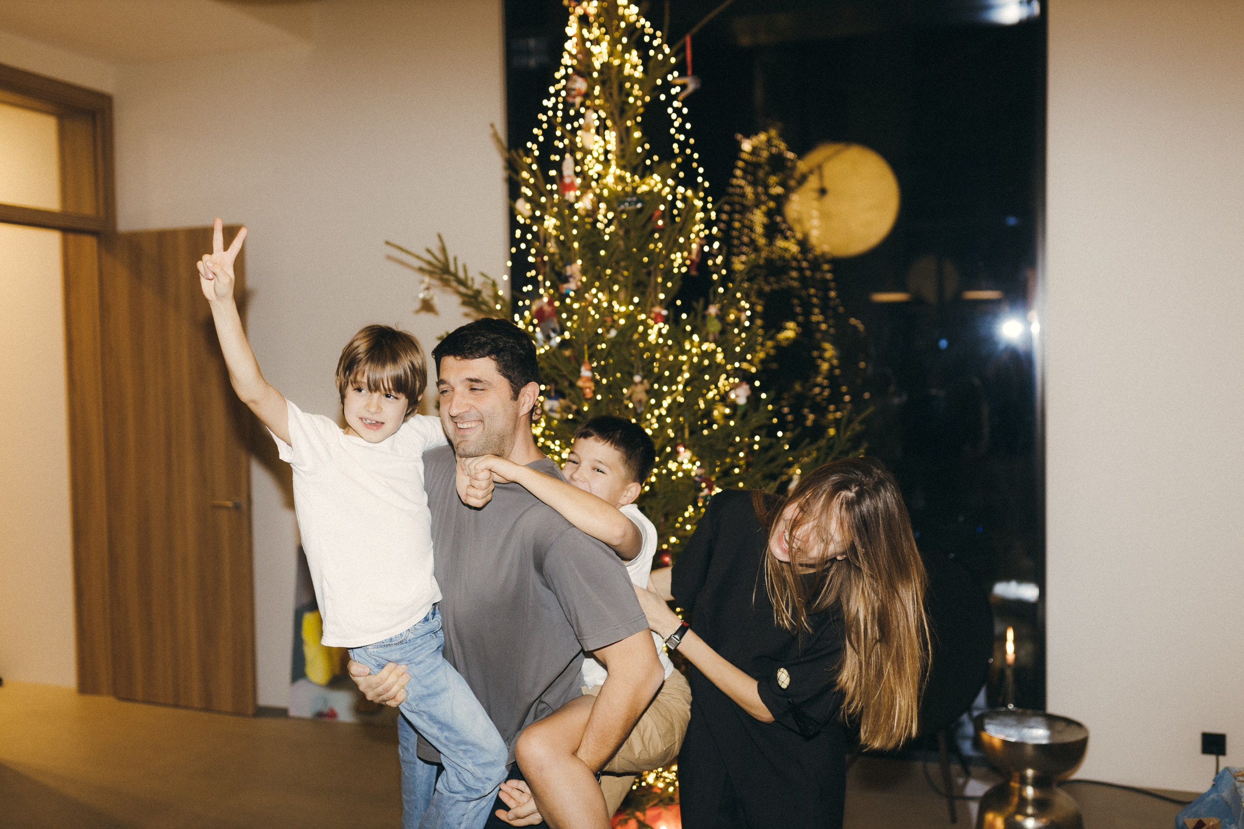 Новогодний семейный ужин. Семейный фотограф Маша Тимофеева | Москва