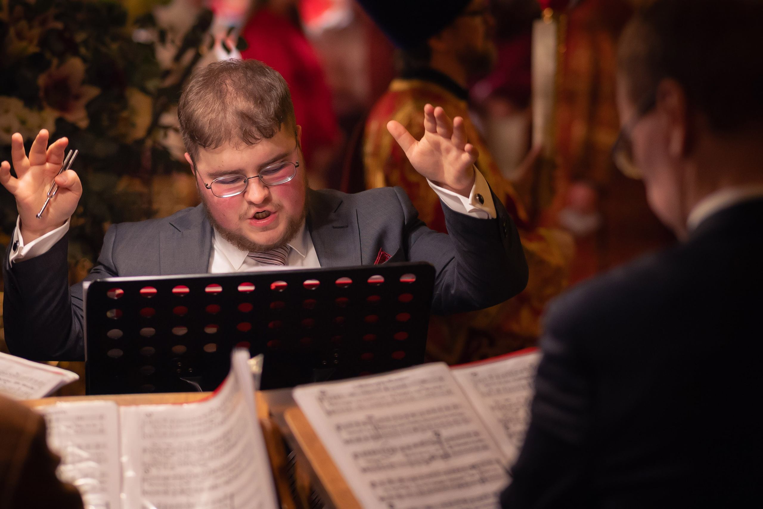 Богородский храм. Пасха. Полунощница, Божественная литургия. Антон и Татьяна Денисенко — В храме