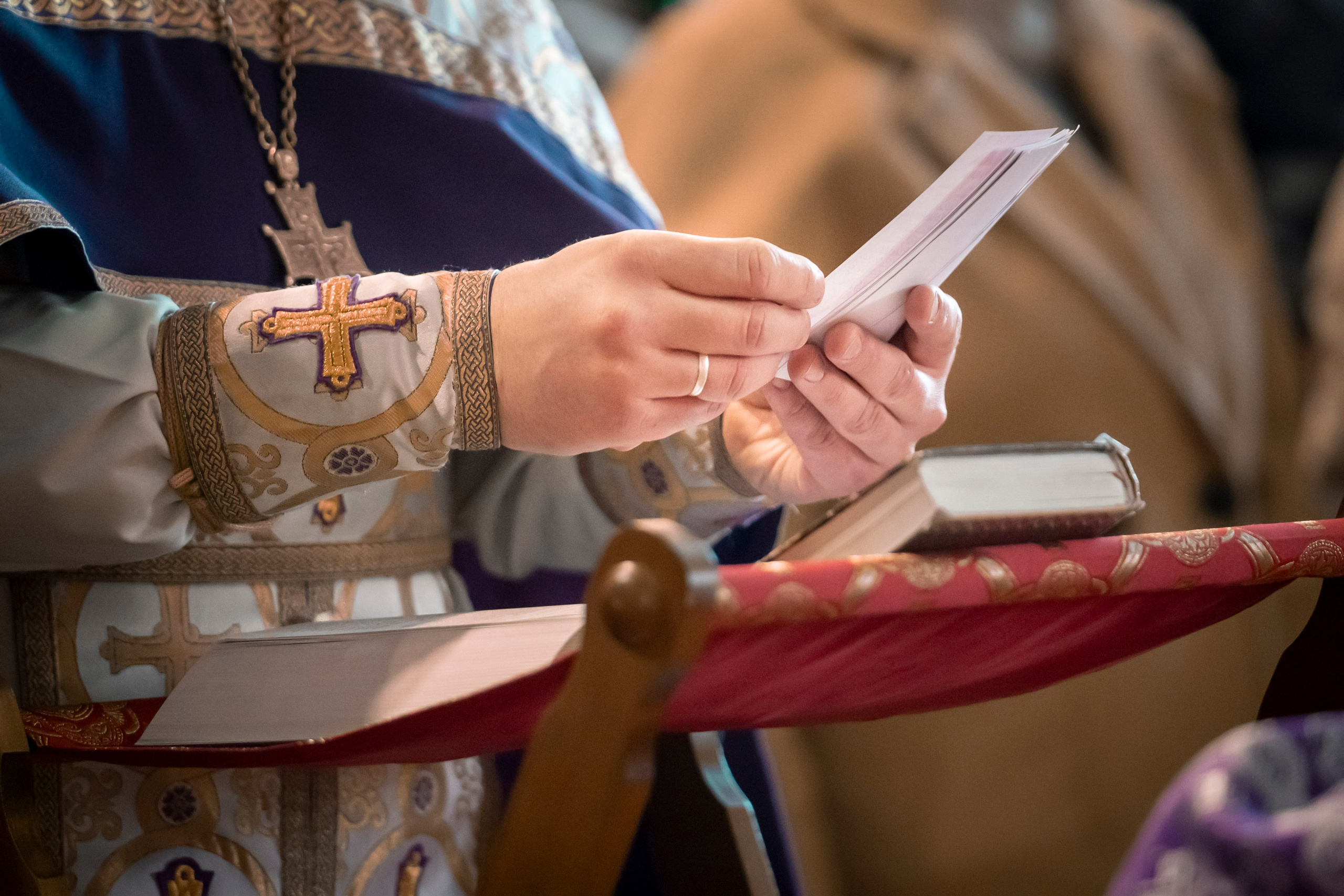 Никольский храм, г. Зерноград. Торжество Православия. Антон и Татьяна Денисенко — В храме