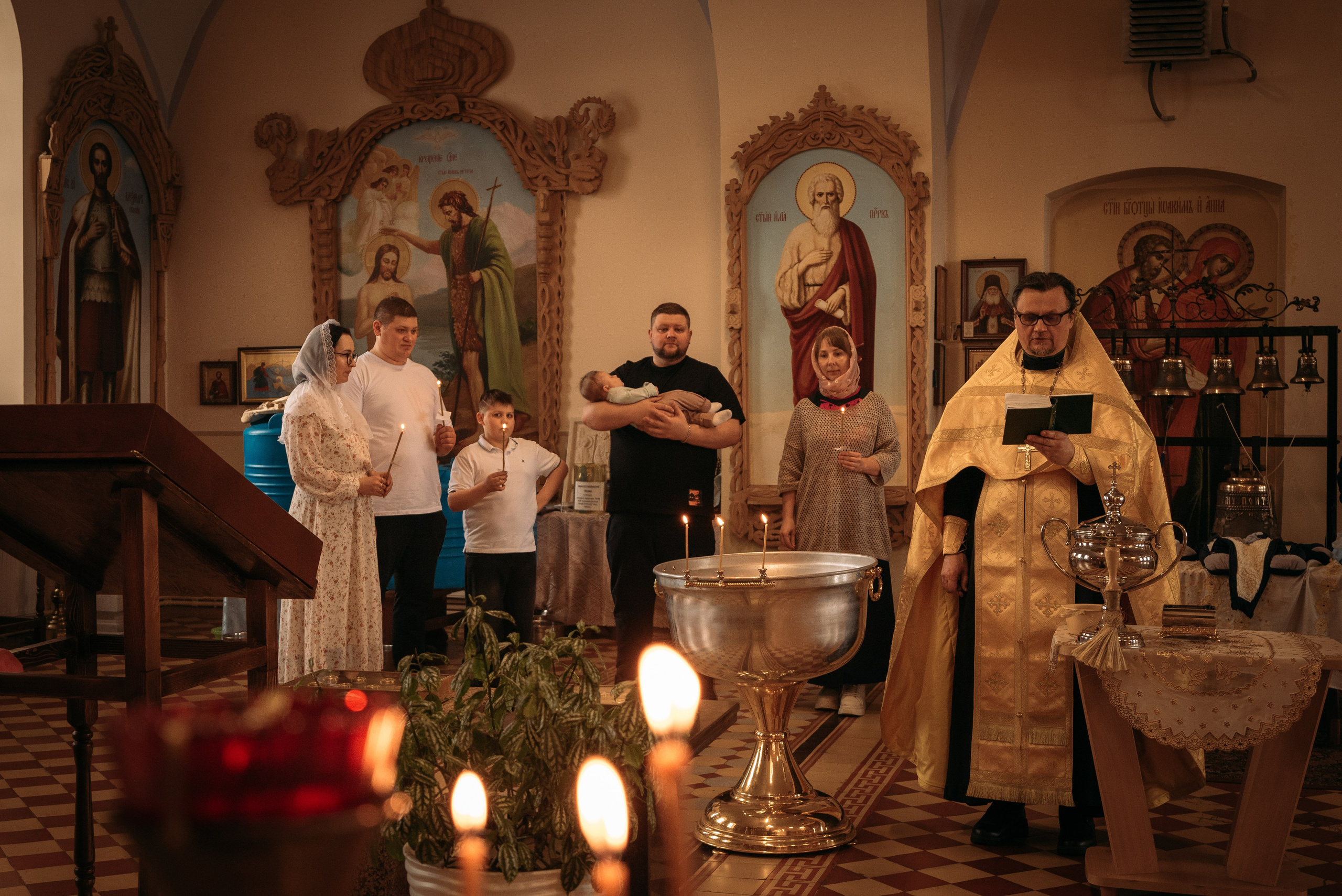 Таинство Крещения (репортажная съемка). Moscow_CPC