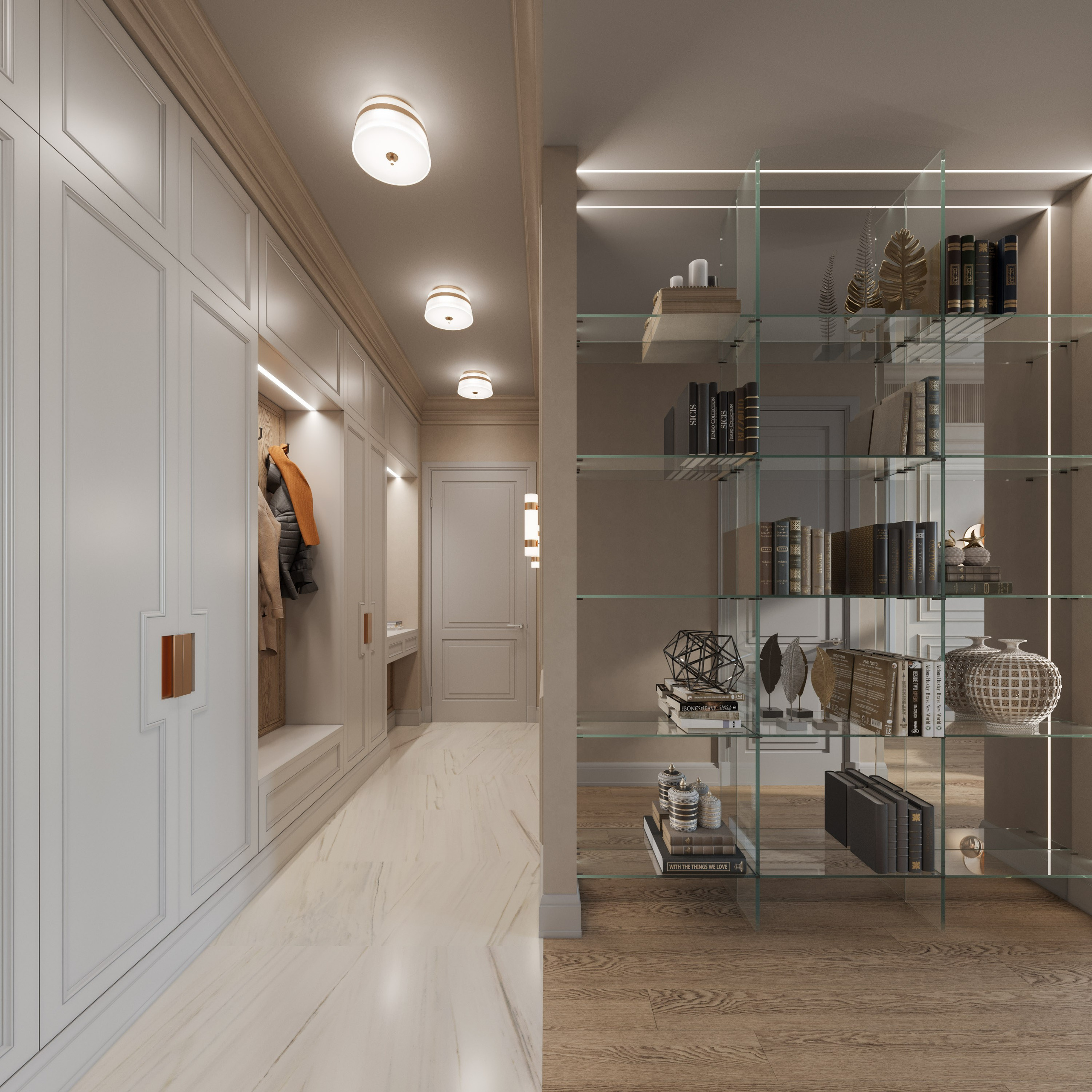 Дизайн-проект Квартиры в Стиле Неоклассика | 3D Визуализация Пространства и Света. Визуализатор интерьера в Москве | Брагин Кирилл