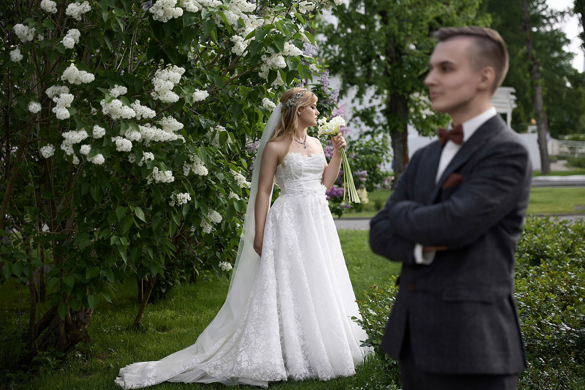 Прогулка, фотосессия жениха и невесты. Свадебная съемка. Фотограф в Москве Валерий Боцман