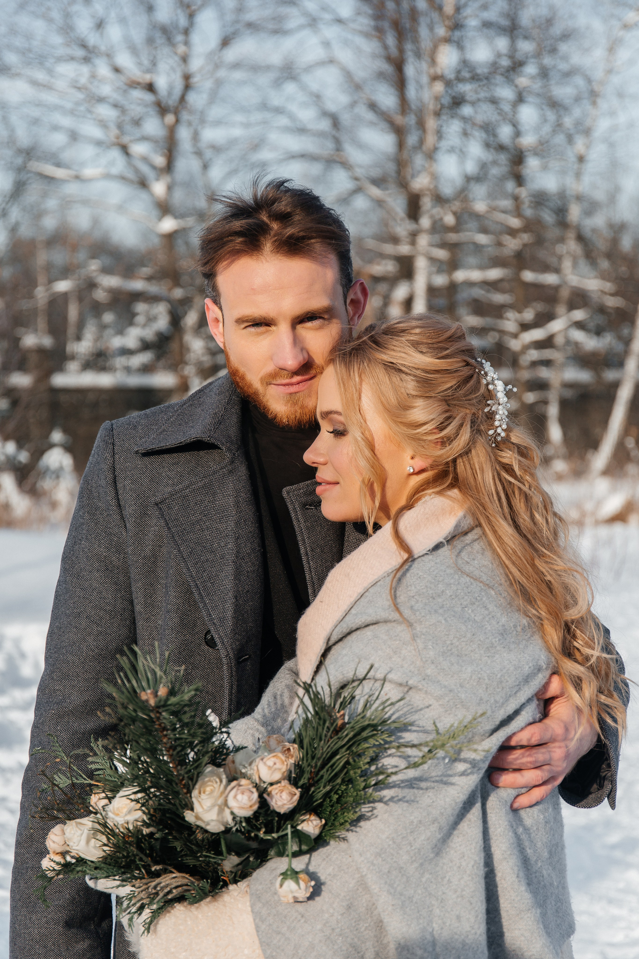 Свадебная фотосессия зимой. Фото Радости. Свадебный и семейный фотограф в Москве Юлия Самойлова
