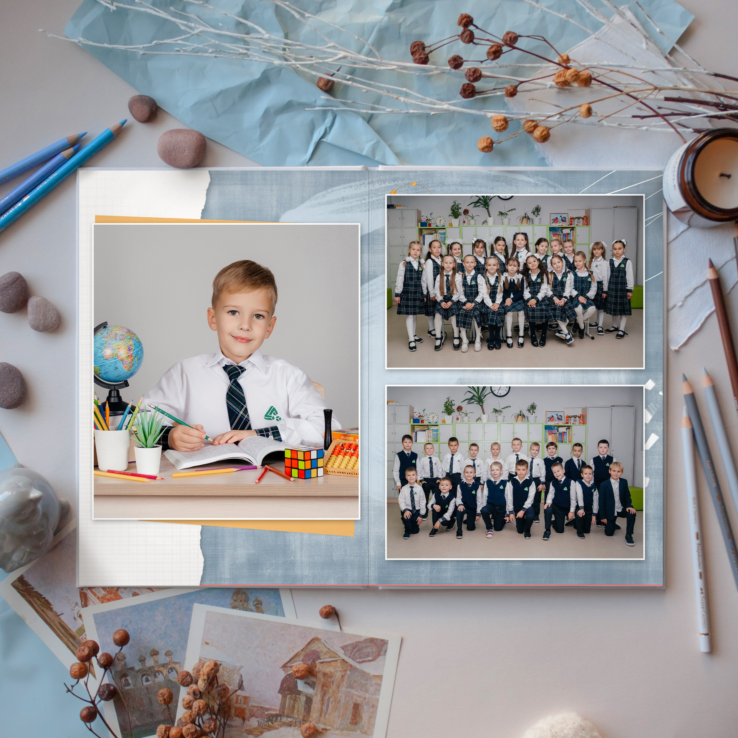 Альбомы для начальной школы. Выпускные фотоальбомы в Казани