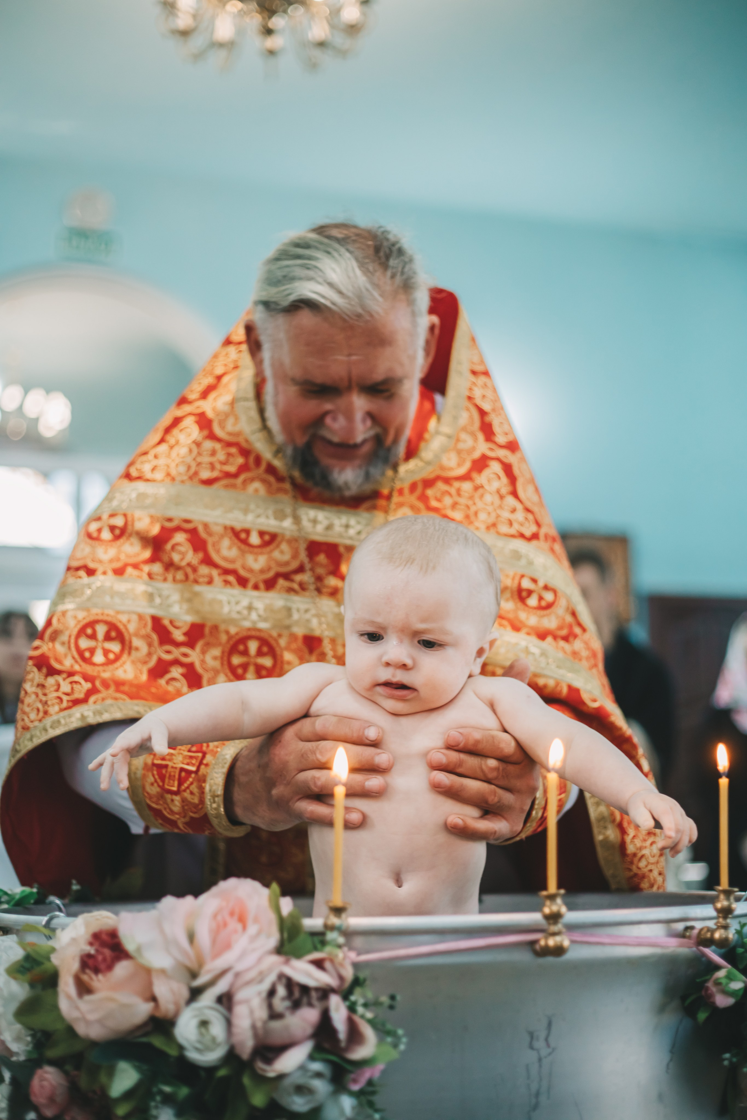 Съемка таинства крещения в Тихорецке. Свадебный и семейный фотограф в Краснодарском крае Мария Данилкина