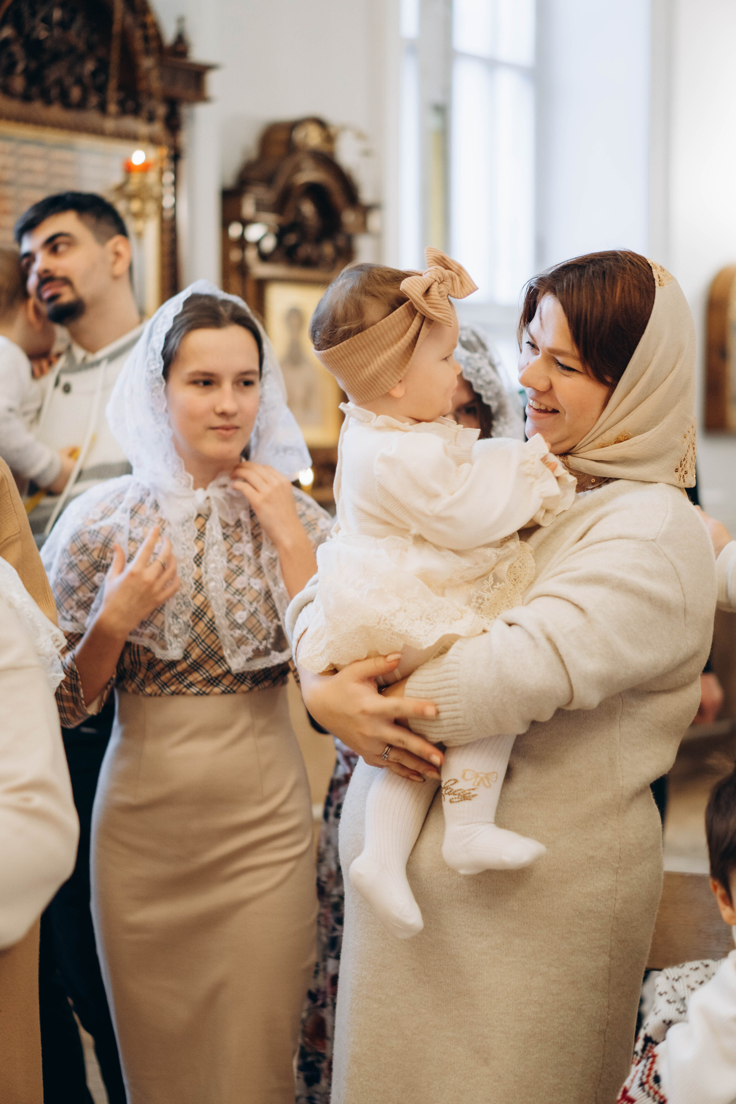 Крещение Евы Храм Живоначальной Троицы в Борисово. Фотограф Москва Валерия Веденина