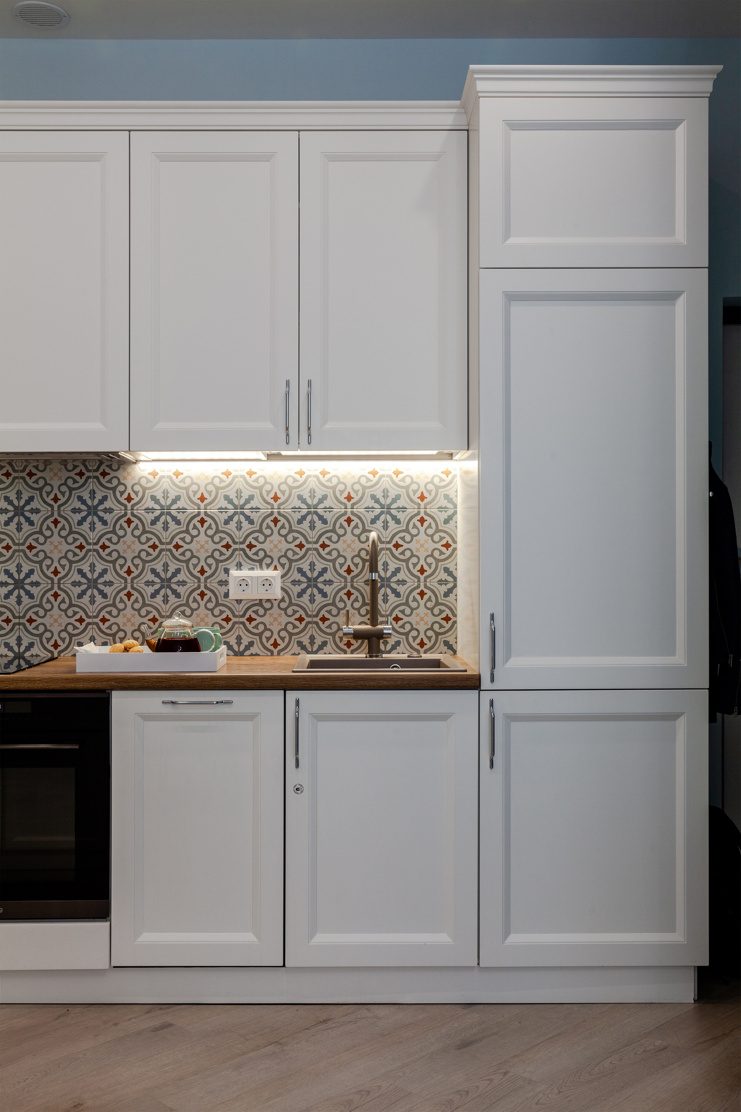 Интерьерная фотосъемка однокомнатной квартиры в ЖК «Посейдон», Мамайка. Интерьерный фотограф Москва