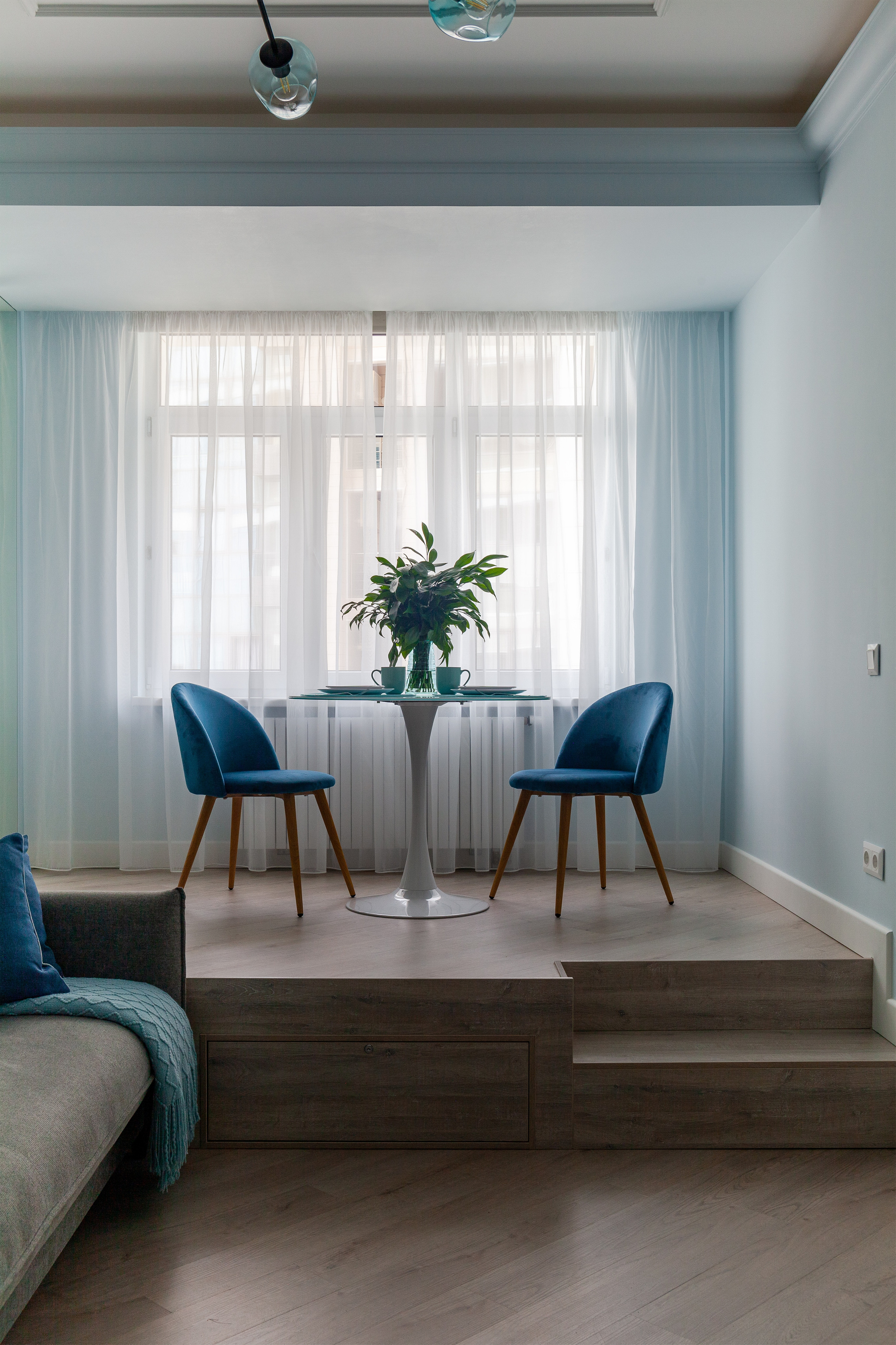 Интерьерная фотосъемка однокомнатной квартиры в ЖК «Посейдон», Мамайка. Интерьерный фотограф Москва