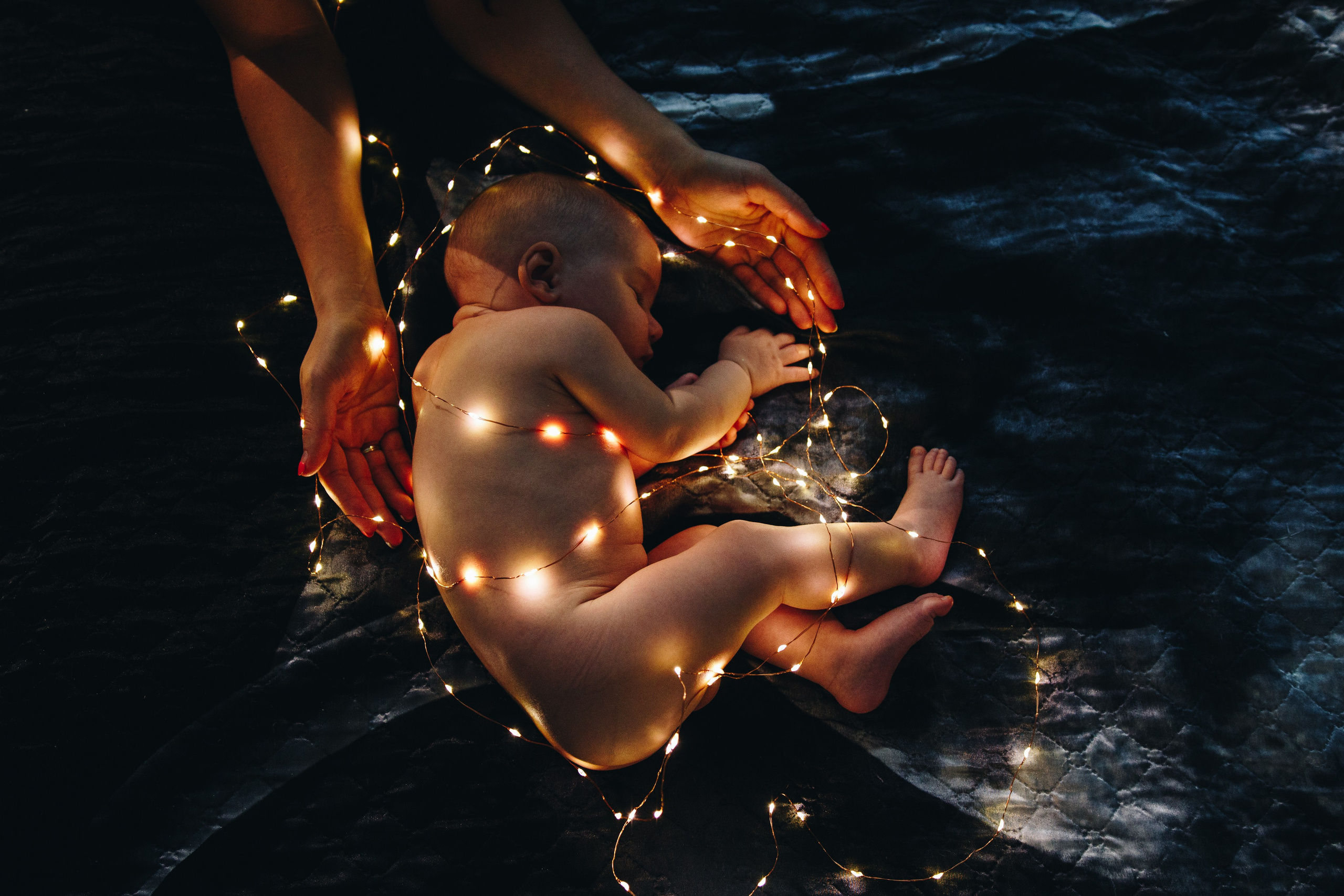 Домашняя фотосессия с новорожденным. Фотограф Лебедева Наталья